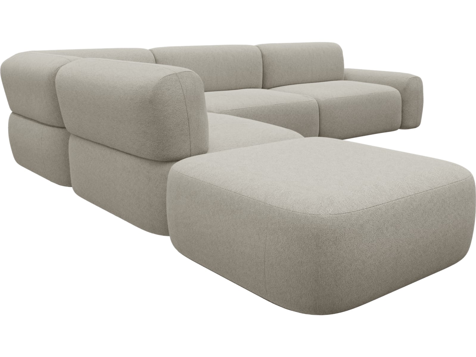 Beckett Noa Desert Modular Sofa - 6 Piece color Noa Desert