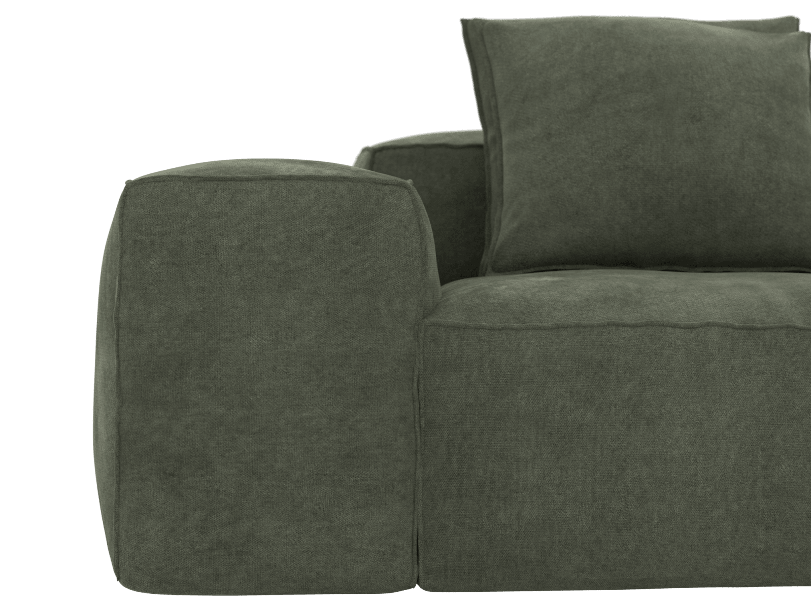Riley Muse Forest 4 Seater Terminal Right Modular Sofa color Muse Forest
