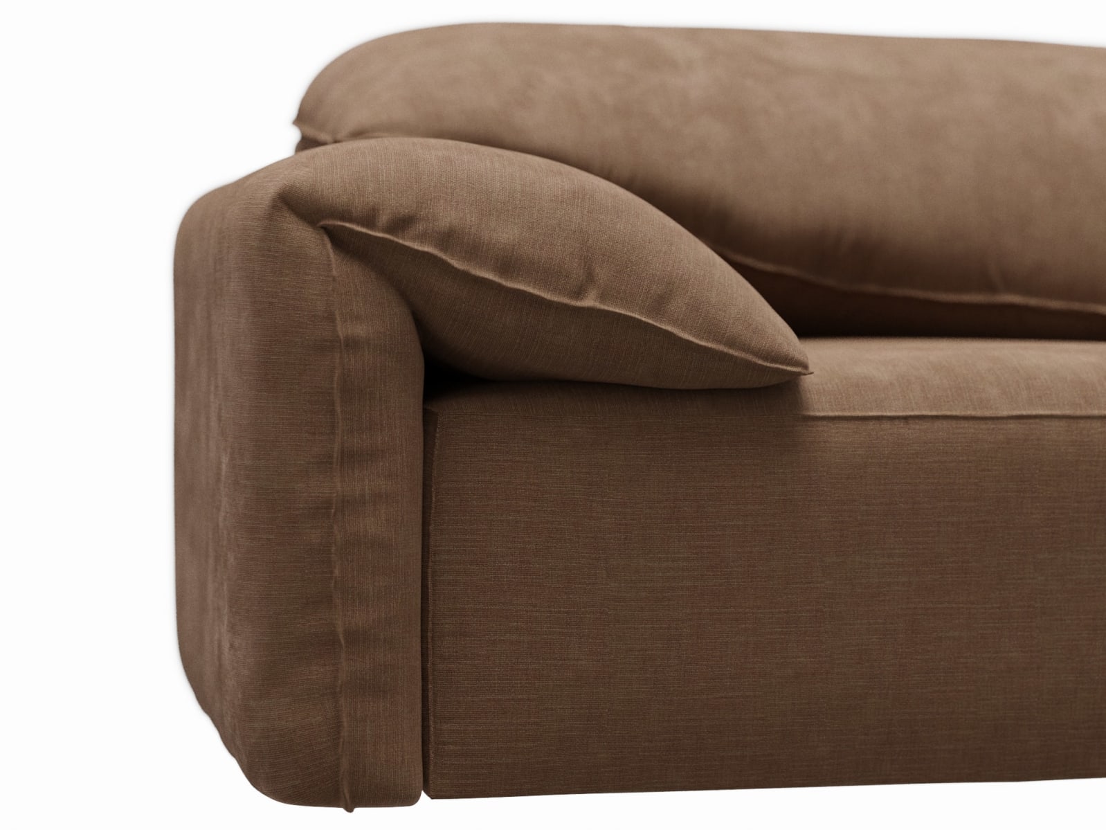 Clarence Tribute Chestnut 2 Seat Left Arm Facing Sofa Module color Tribute Chestnut