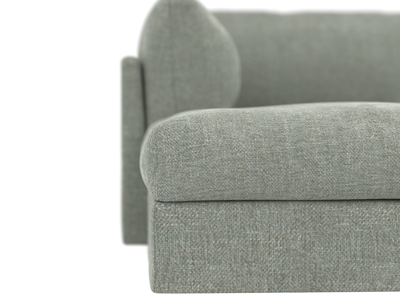 Finley Avon Sage Modular Sofa - 3 Seater and Ottoman color Avon Sage