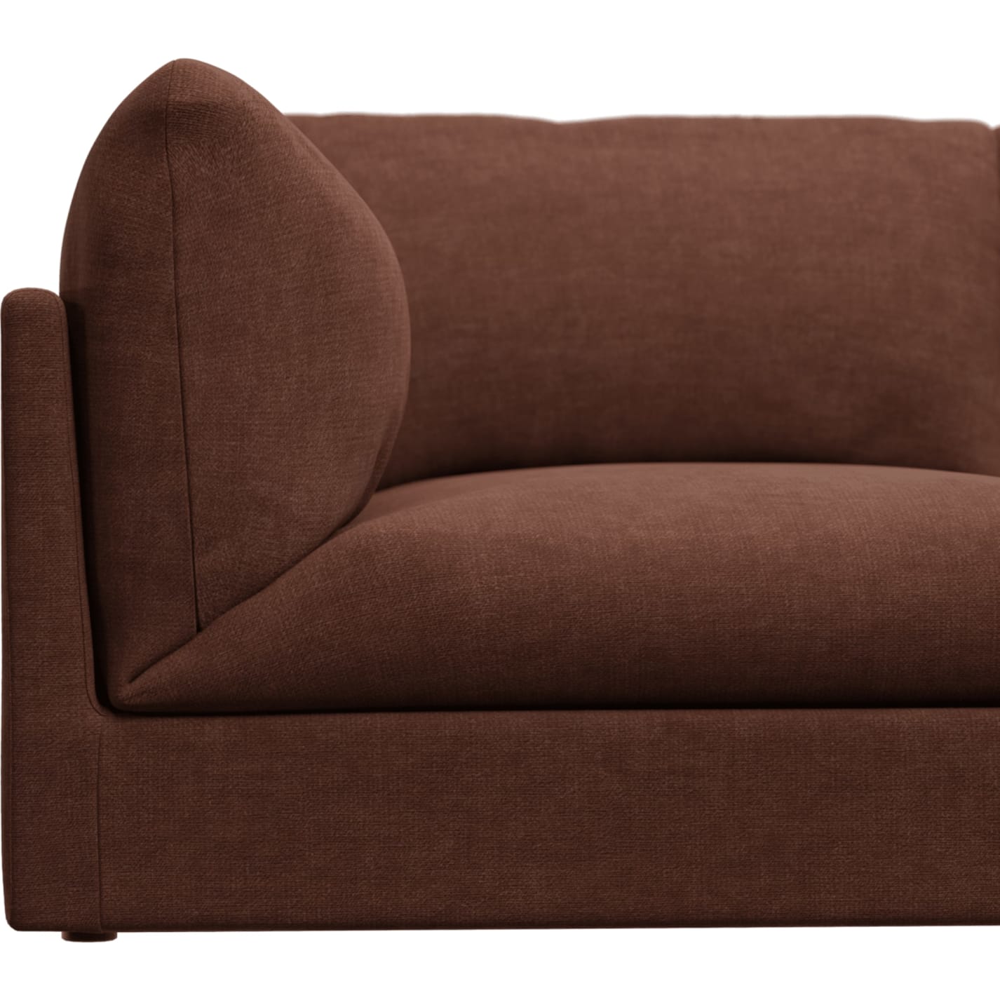 Finley Muse Rust Modular Sofa - 5 Seater RAF Terminal color Muse Rust
