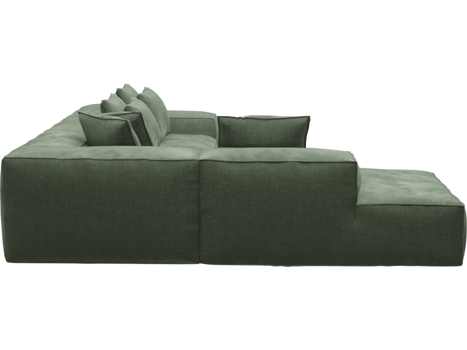 Riley Tribute Dark Jade Modular Sofa - Arm, 2x Armless, Corner, Left Terminal color Tribute Dark Jade