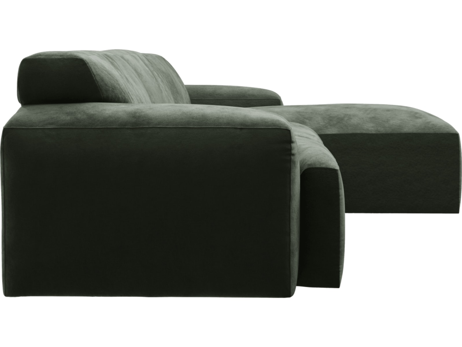 Copenhagen Muse Forest Chaise Sofa - 3 Seater color Muse Forest