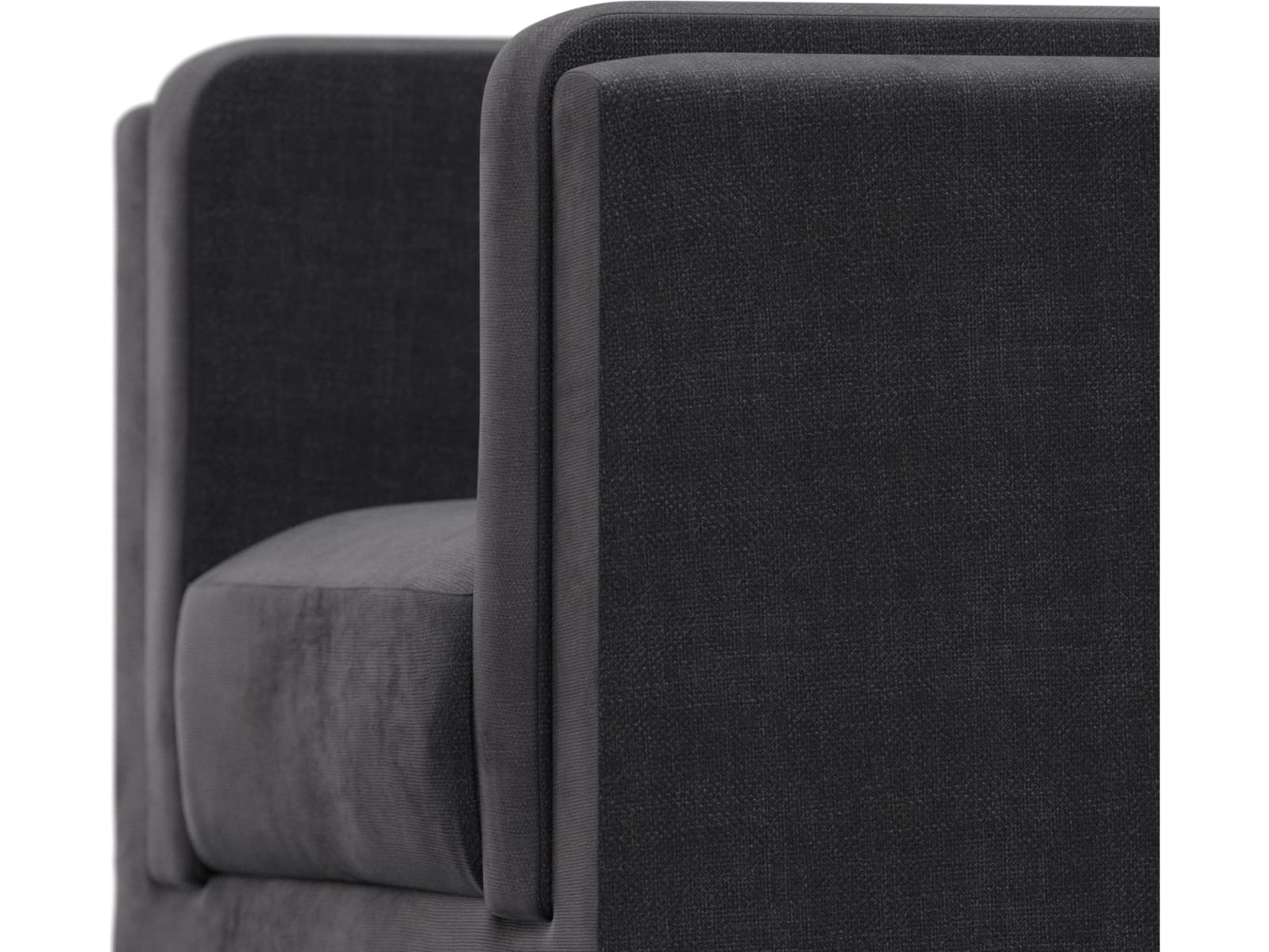 Hayes Plaza Flint Grey Armchair color Plaza Flint Grey