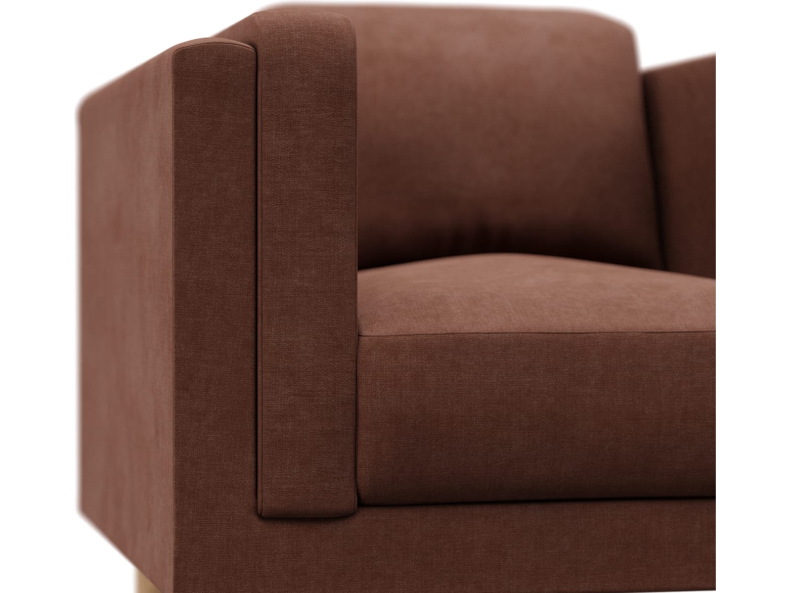Hayes Muse Rust Armchair color Muse Rust