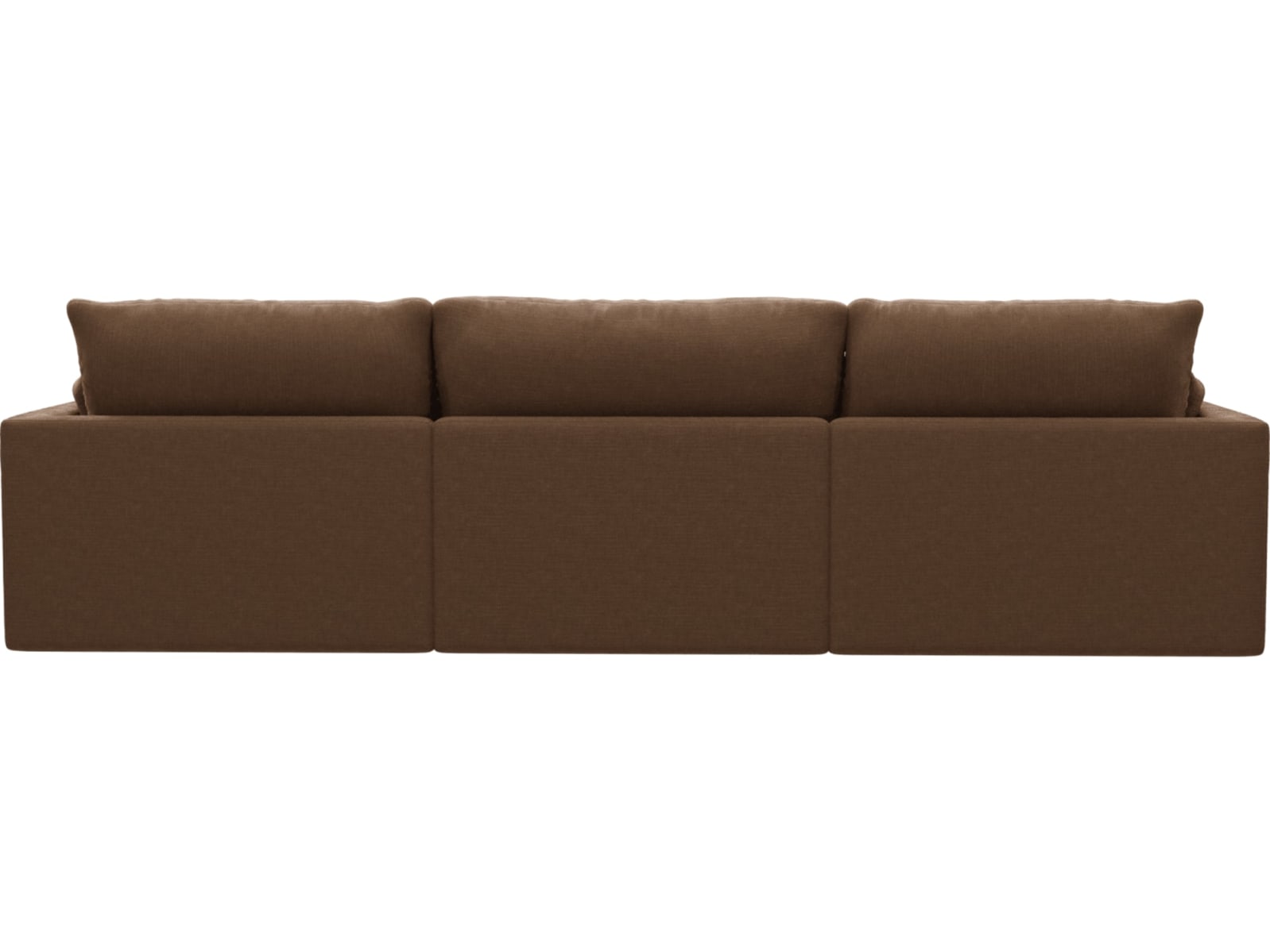Willow Tribute Chestnut Chaise Sofa - 3 Seater color Tribute Chestnut