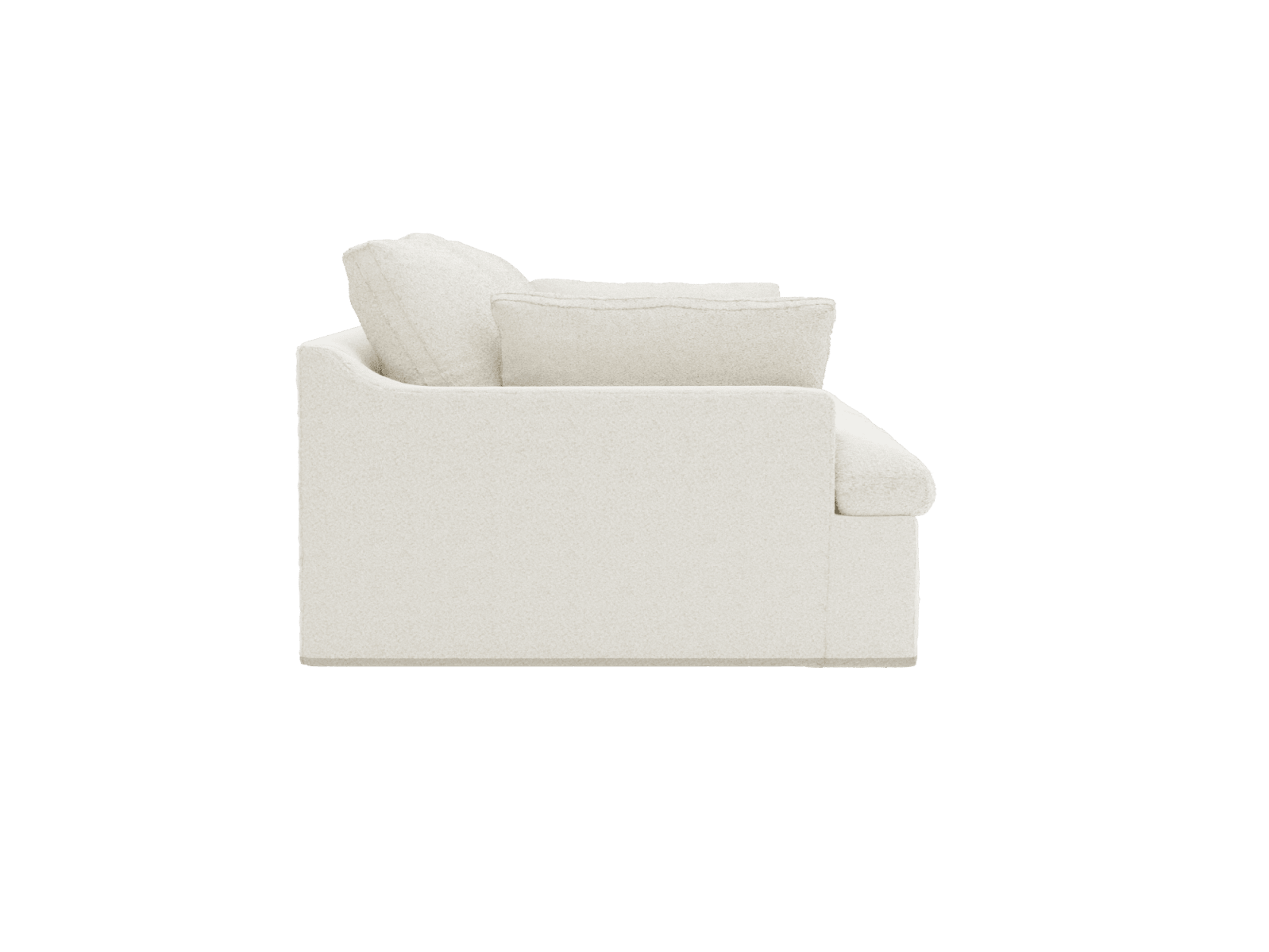 Retreat Boucle Ivory Modular Sofa - 2 Piece color Boucle Ivory