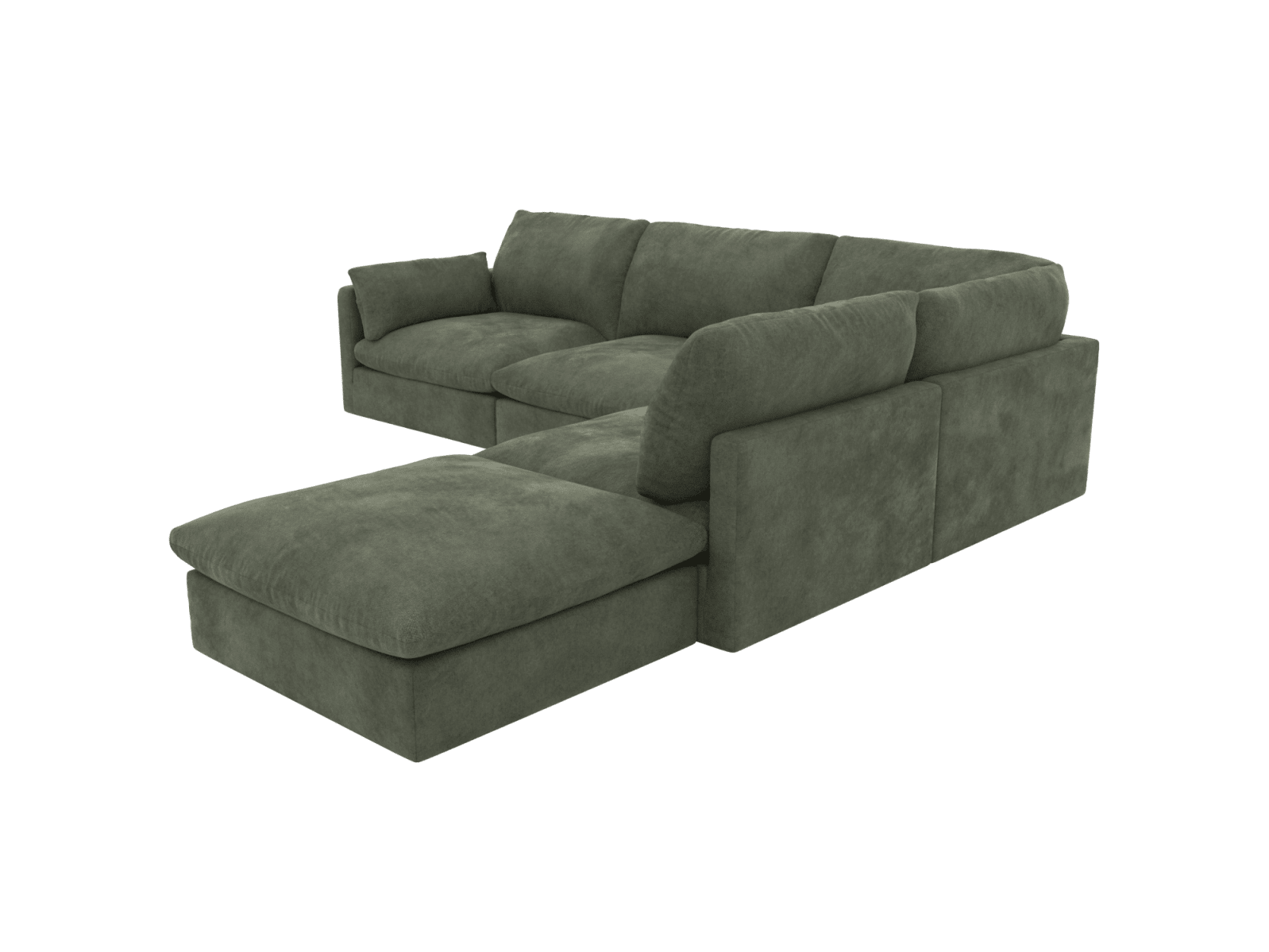 Willow Muse Forest Modular Sofa - 5 Seater RAF Terminal color Muse Forest