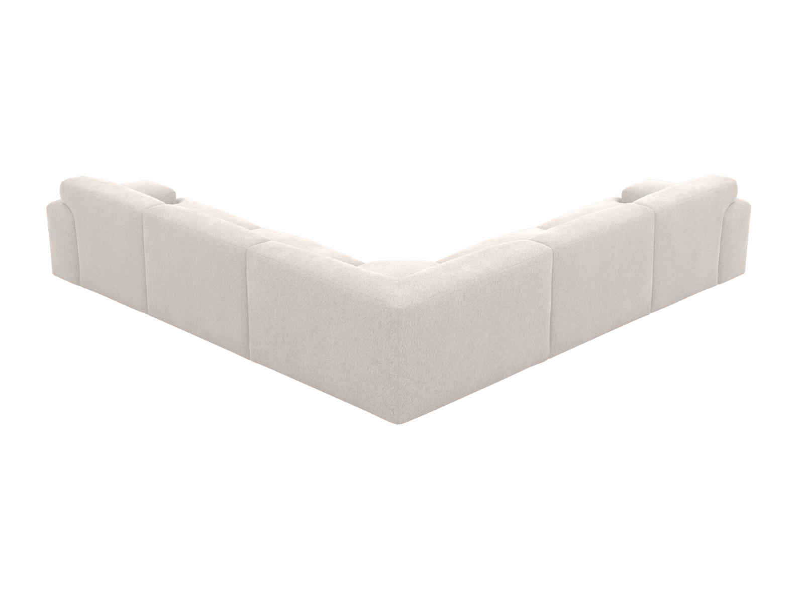 Copenhagen Toorak Pearl Sofa - 5 Seater Wedge Corner Sofa color Toorak Pearl