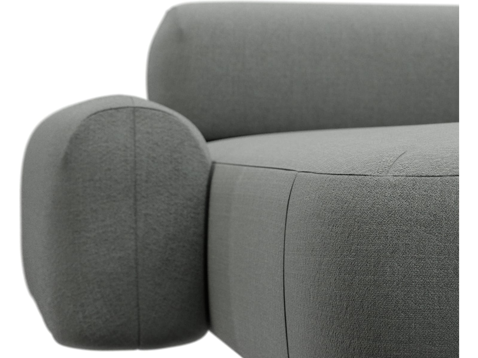 Beckett Tribute Storm Chaise Sofa - 3 Seater color Tribute Storm