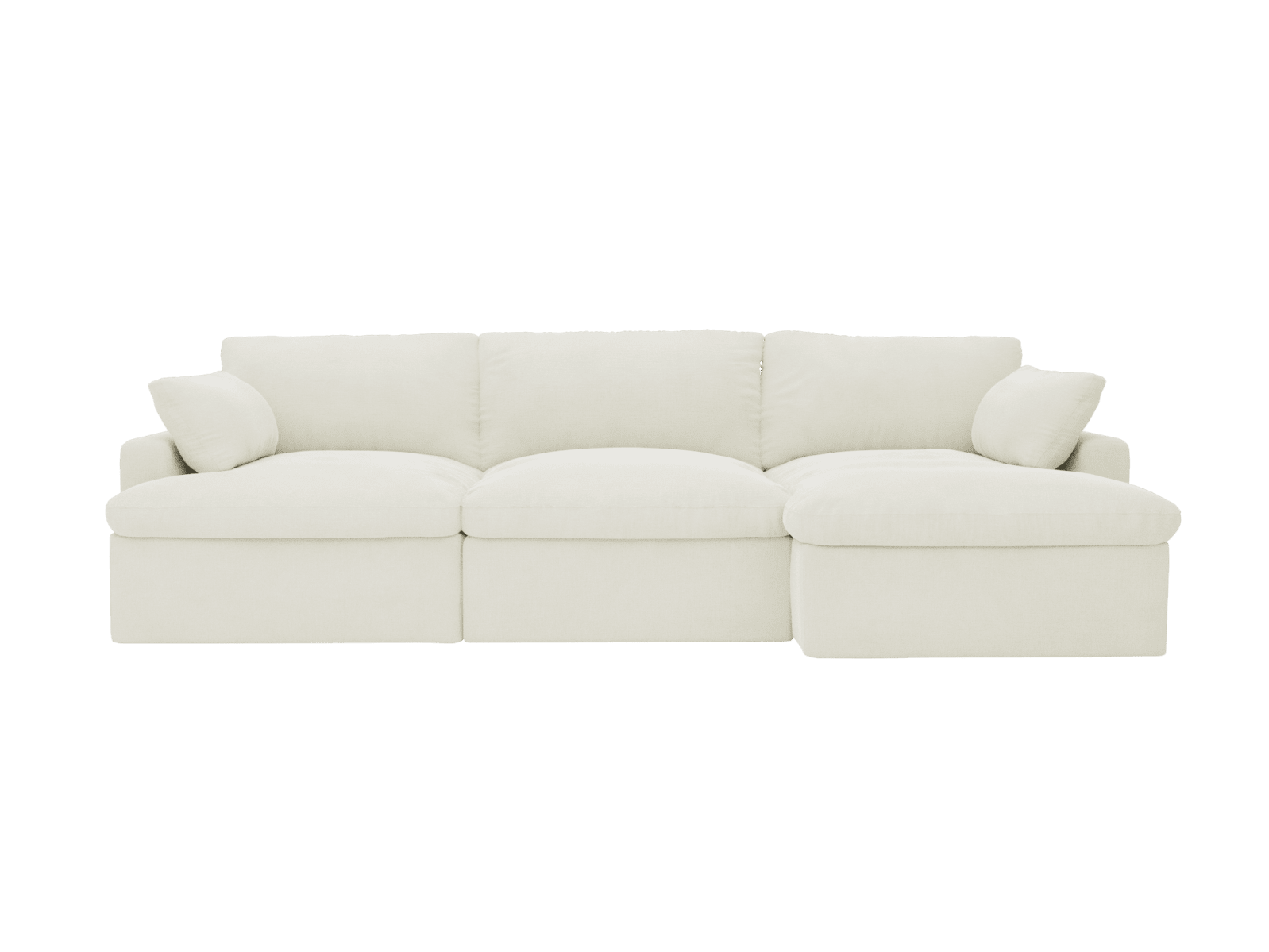 Retreat Tribute Shell Chaise Sofa - 3 Seater color Tribute Shell