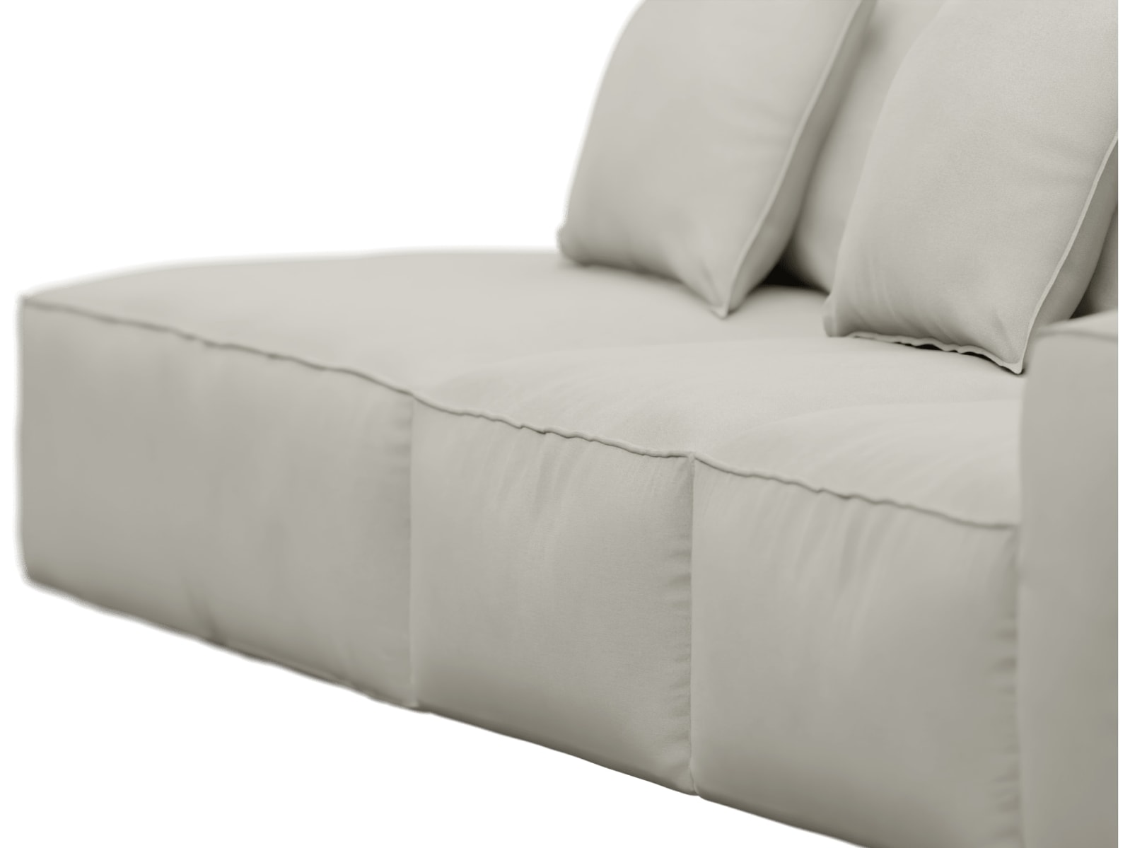 Riley California Ivory Modular Sofa - 1x Arm, 2x Armless, 1x Left Terminal color California Ivory