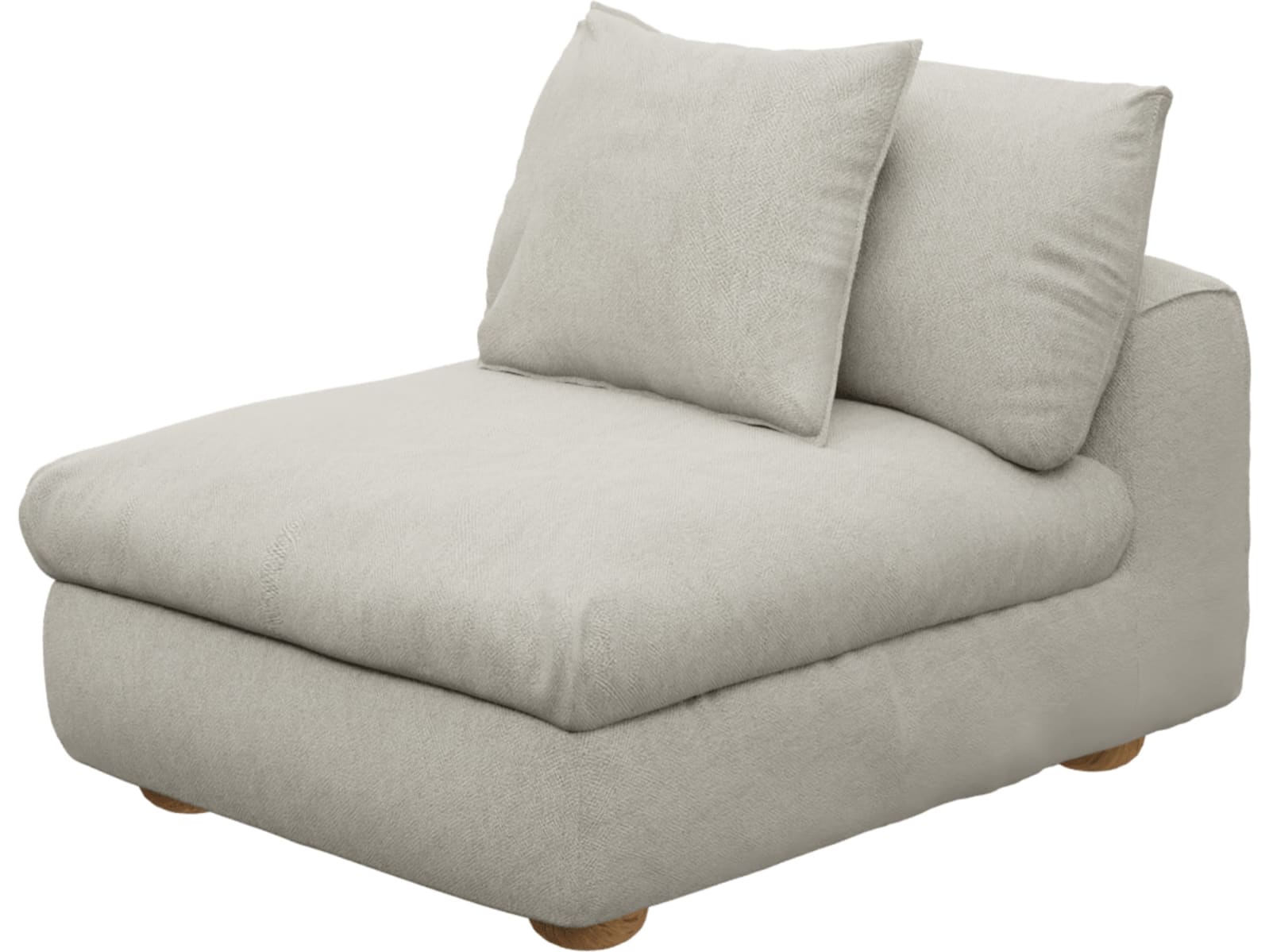 Tully Noa Desert Armless Sofa Chair Module color Noa Desert