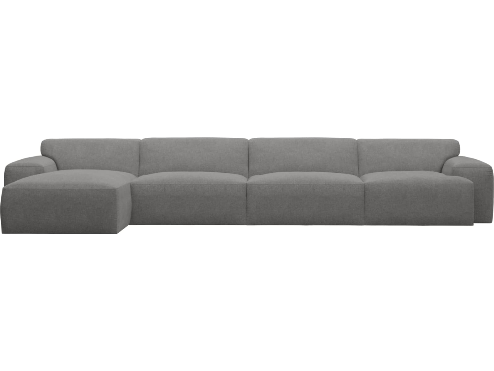 Copenhagen California Slate Chaise Sofa - 4 Seater color California Slate