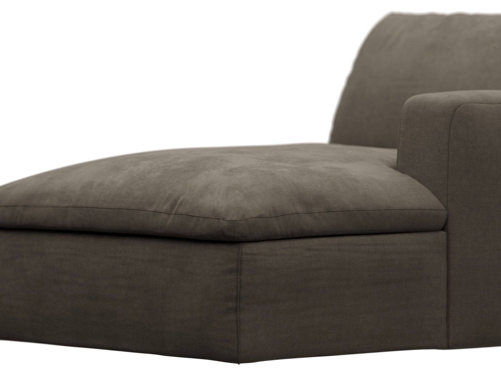 Cloud Deep Chaise Right Module Muse Mink color Muse Mink