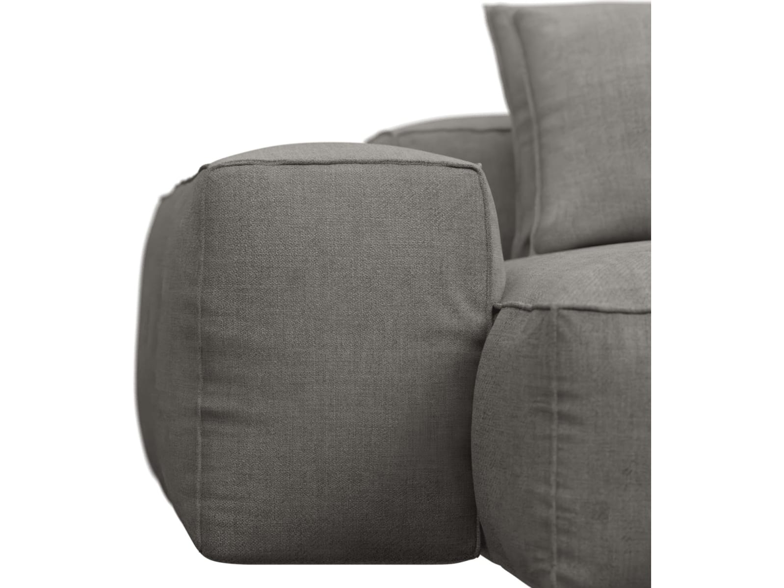 Riley Isla Soft Grey Modular Sofa - 3 Seater Chaise color Isla Soft Grey