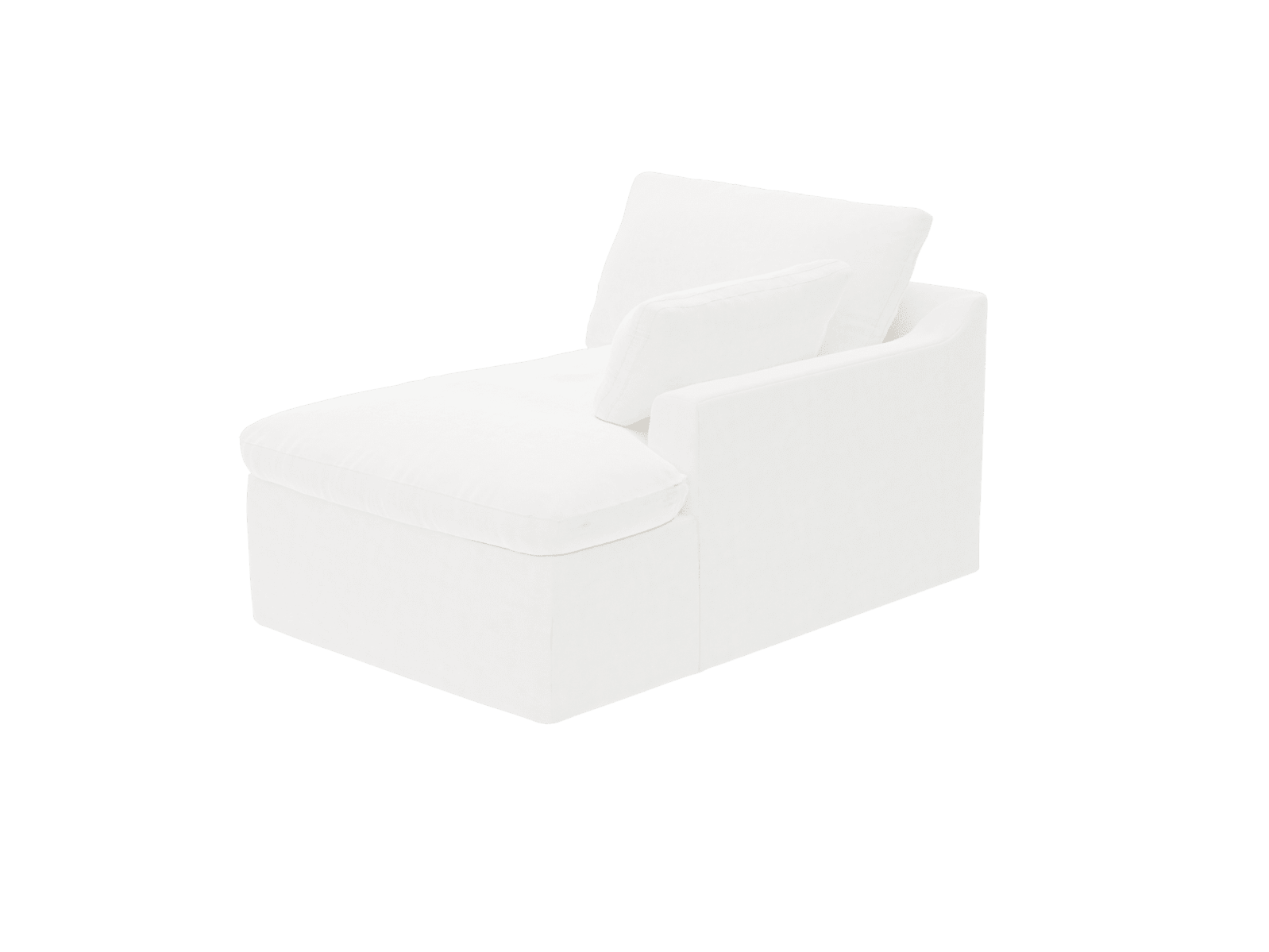 Retreat Muse Frost Chaise Sofa Right Arm Facing Module color Muse Frost