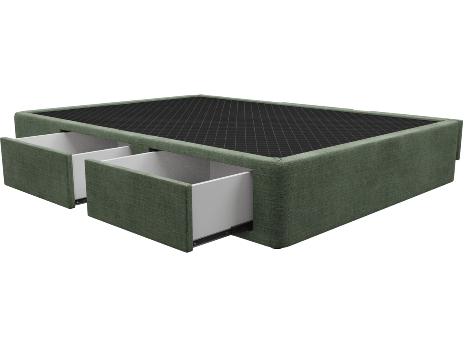Zenith Storage Drawer Bed Base Tribute Dark Jade color Tribute Dark Jade