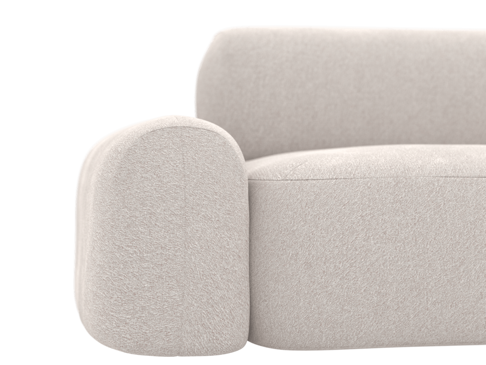 Beckett Toorak Pearl Modular Sofa - 2 Seater color Toorak Pearl