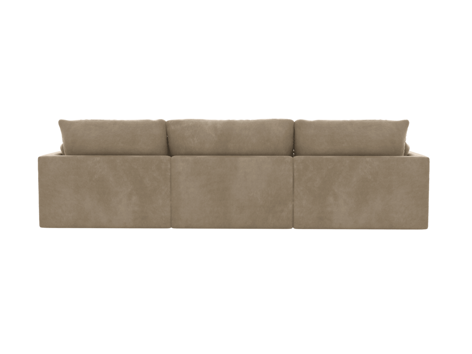 Willow Muse Soft Brown Modular Sofa - 3 Seater color Muse Soft Brown