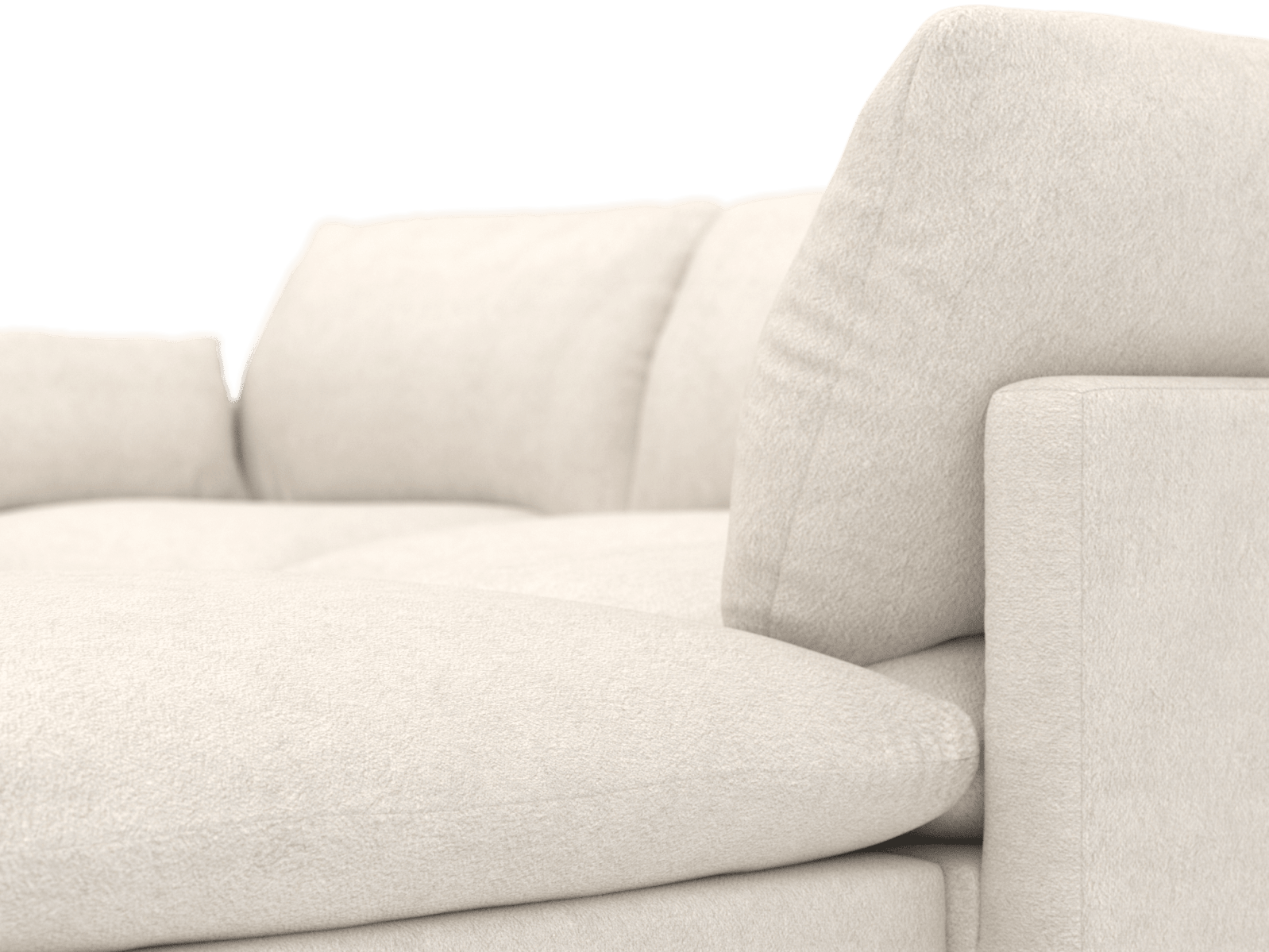 Willow Noa Fog Modular Sofa - 5 Seater RAF Terminal color Noa Fog