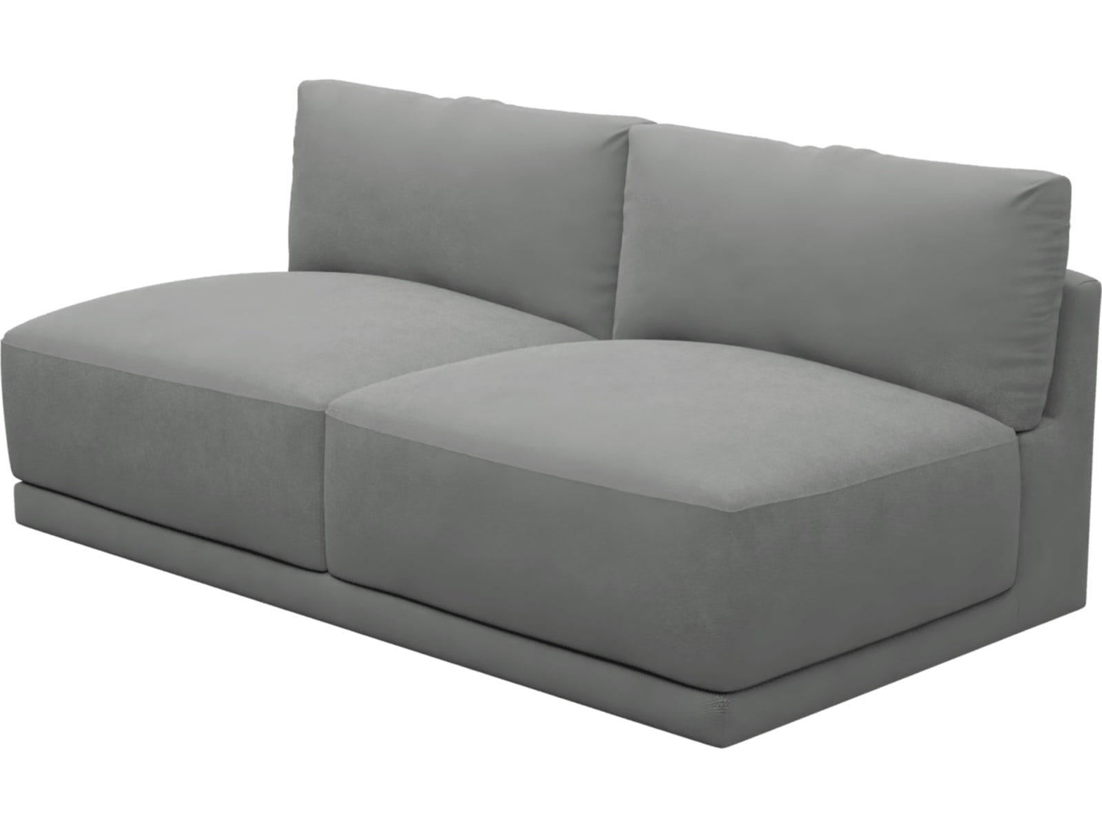 Haven Maya Flint 2 Seater Armless Sofa Module color Maya Flint