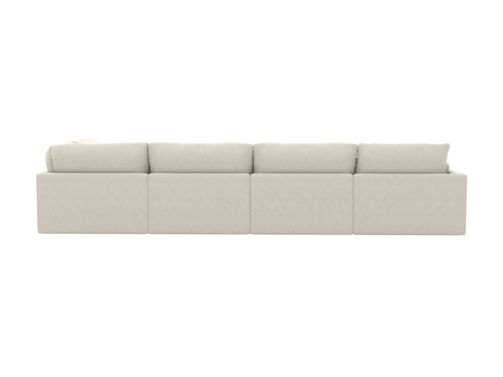 Willow California Ivory Modular Sofa - 6 Seater RAF Terminal color California Ivory