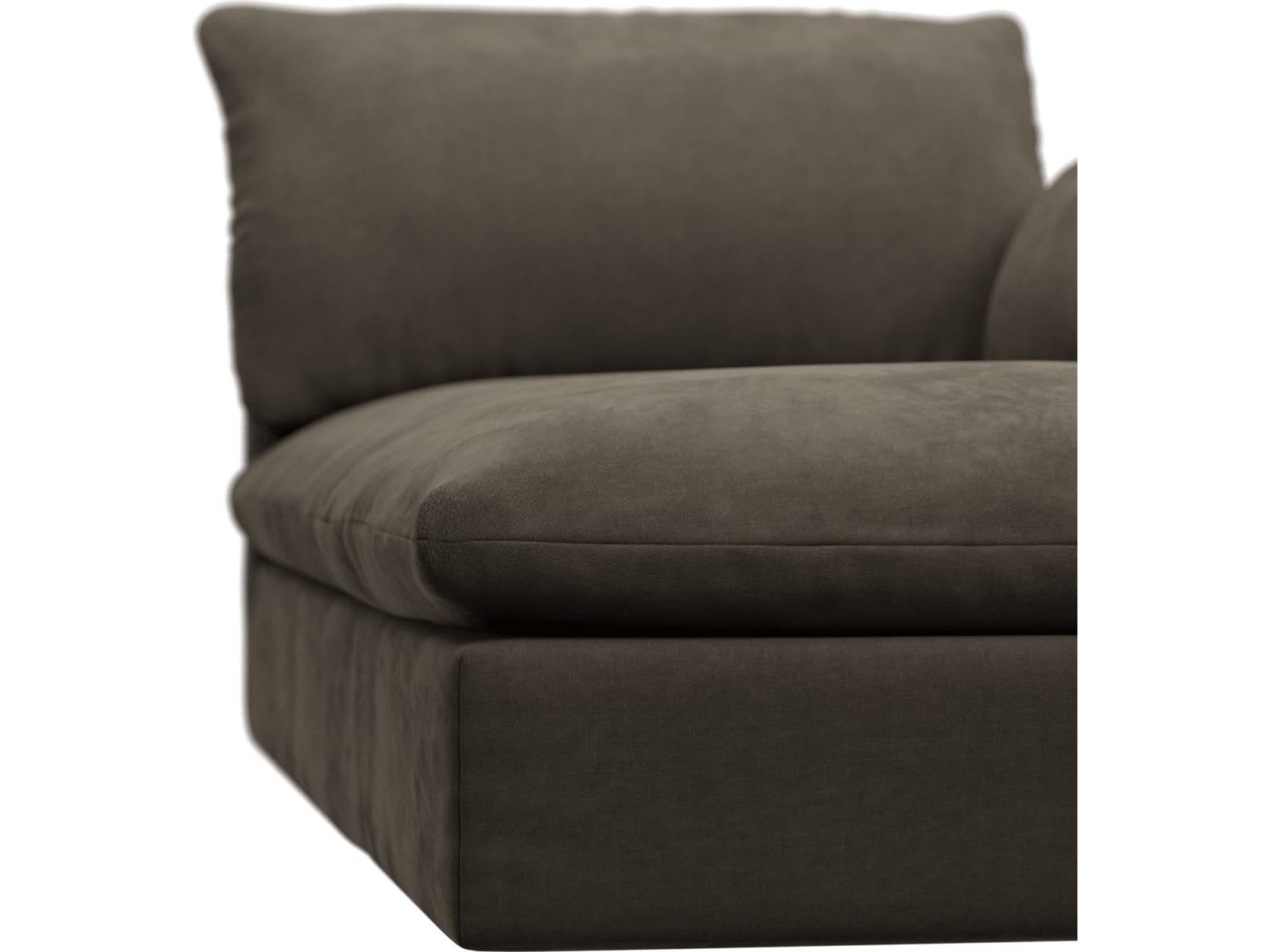 Willow Muse Mink Chaise Right Arm Facing Sofa Module color Muse Mink