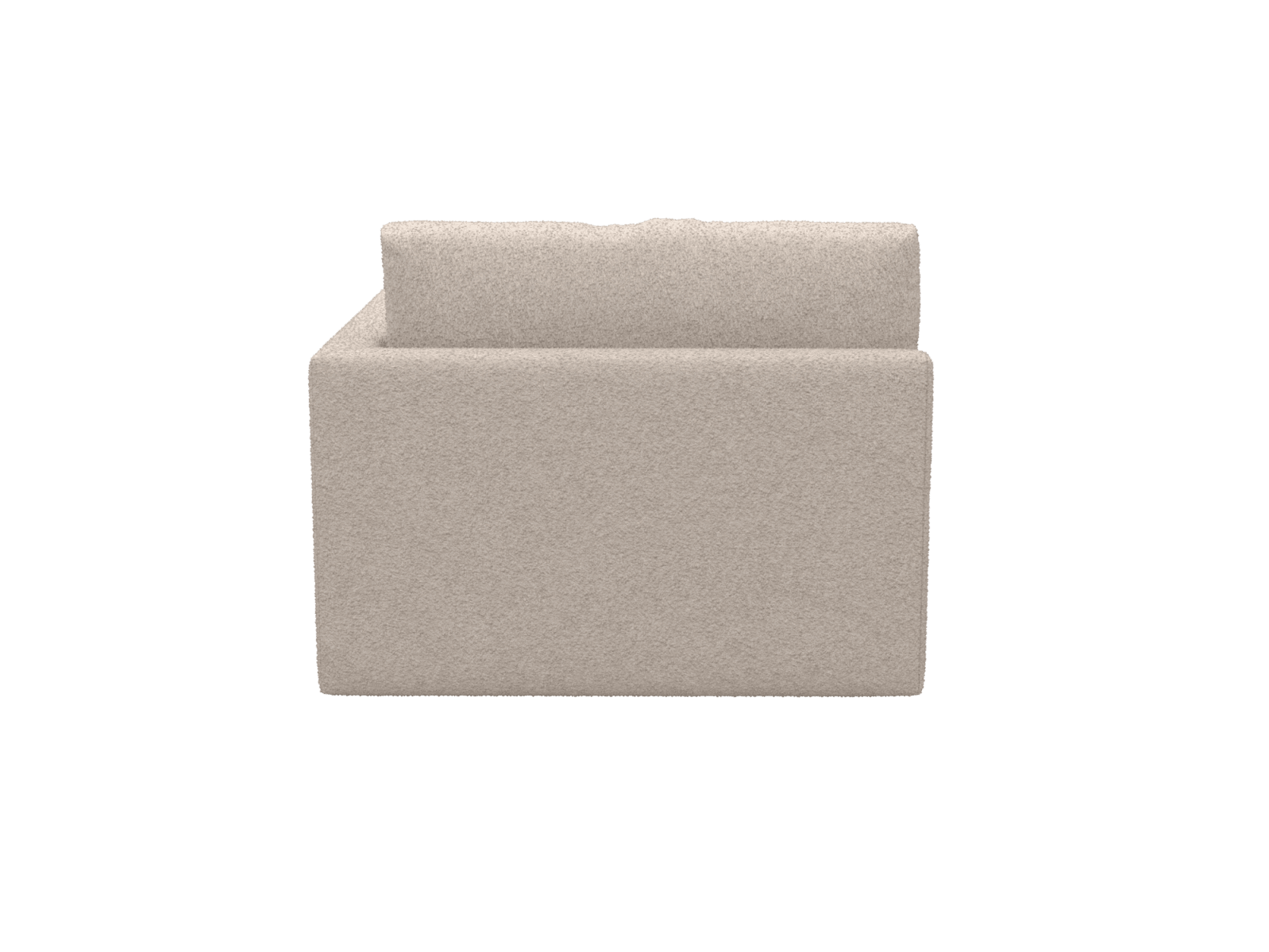 Haven Boucle Pumice Right Arm Facing Sofa Module color Boucle Pumice
