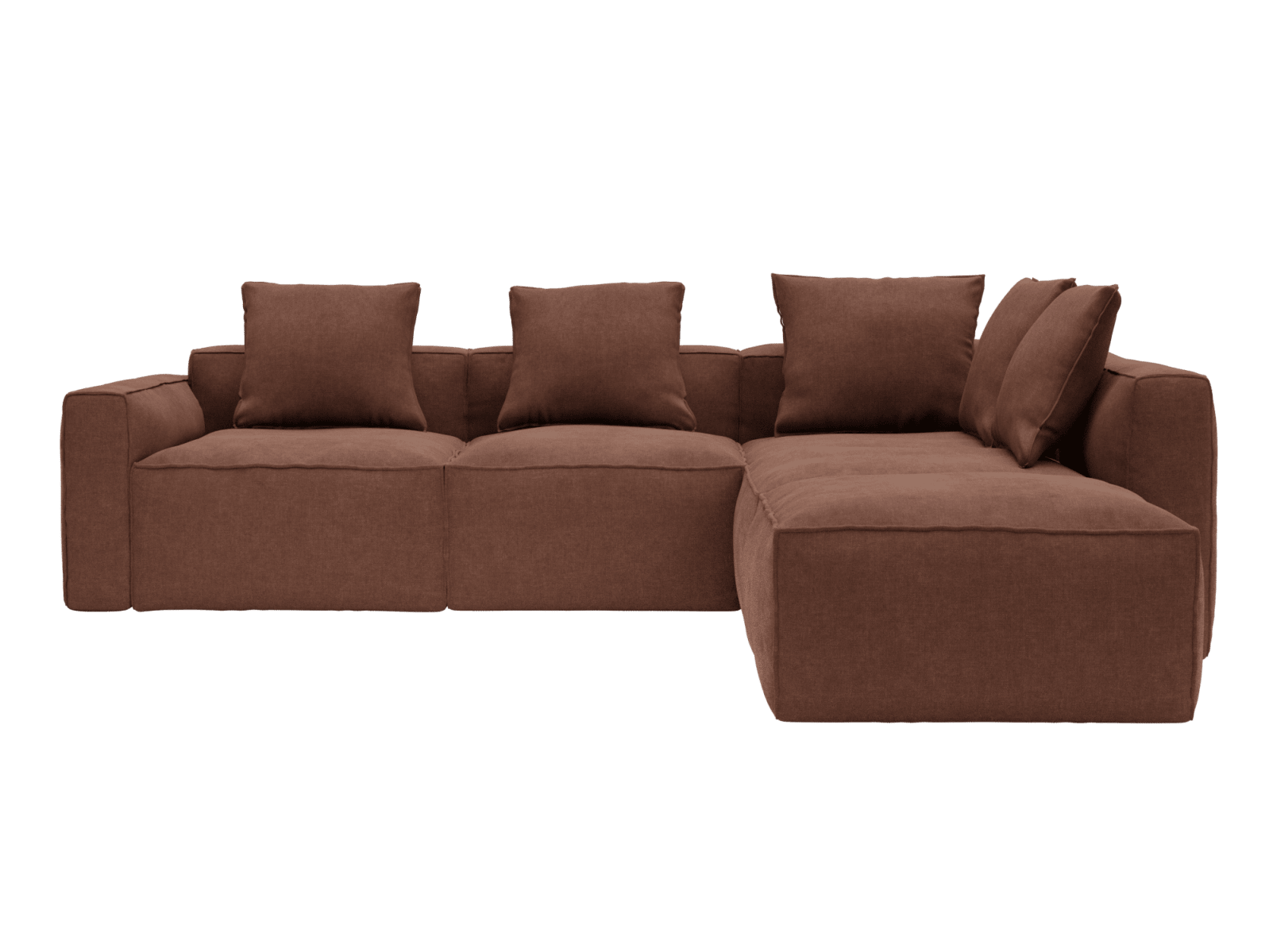 Riley Apt Muse Rust Sofa - 5 Seater RAF Terminal color Muse Rust