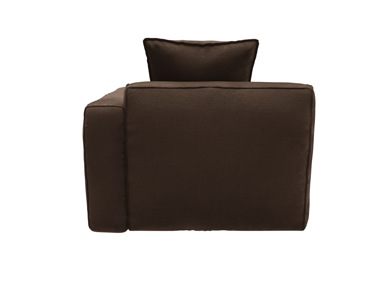 Riley Apt Muse Chocolate Right Arm Facing Chair Module color Muse Chocolate