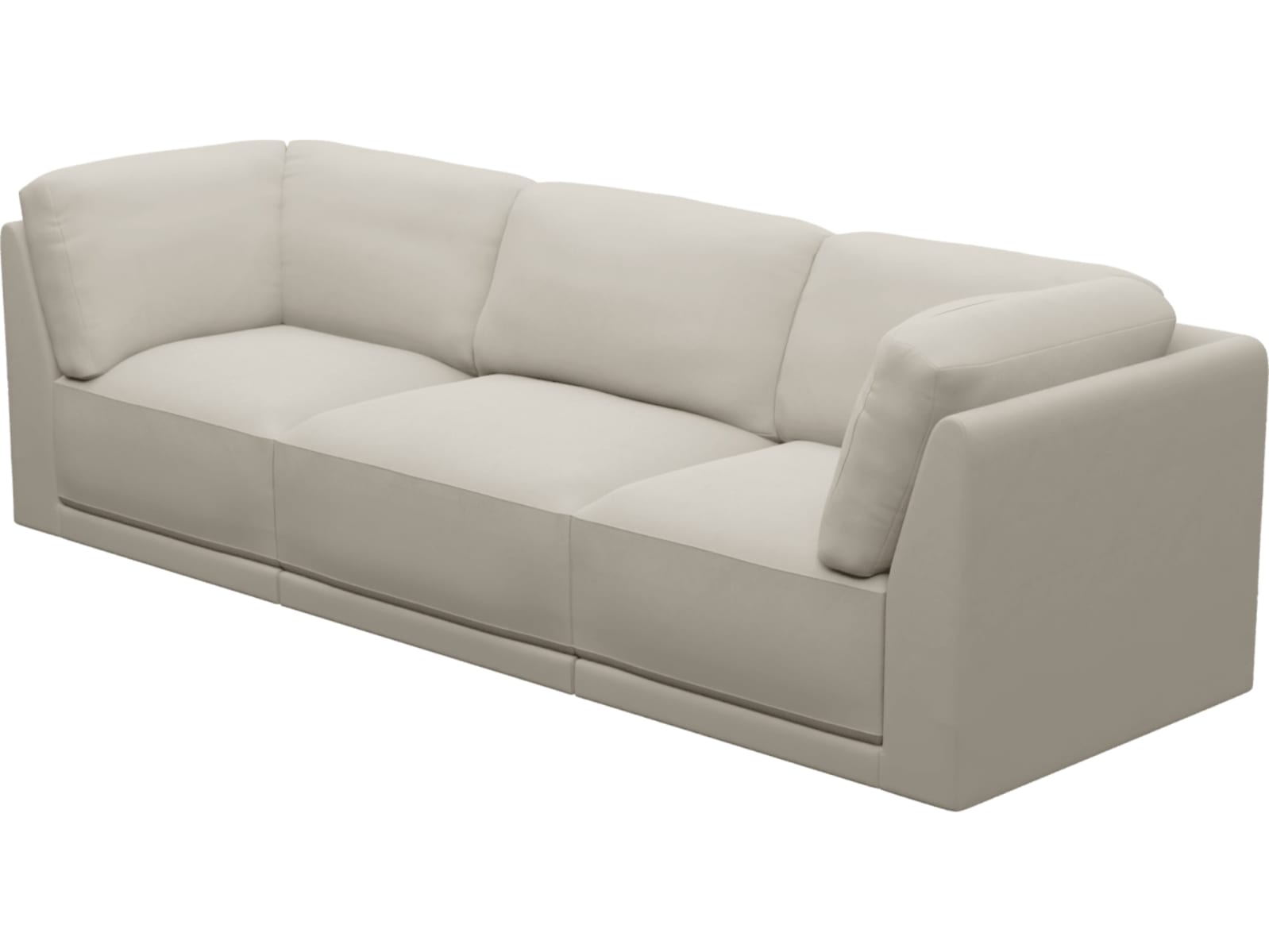 Emily Modular Sofa Isla Sea Pearl - 3 Piece color Isla Sea Pearl