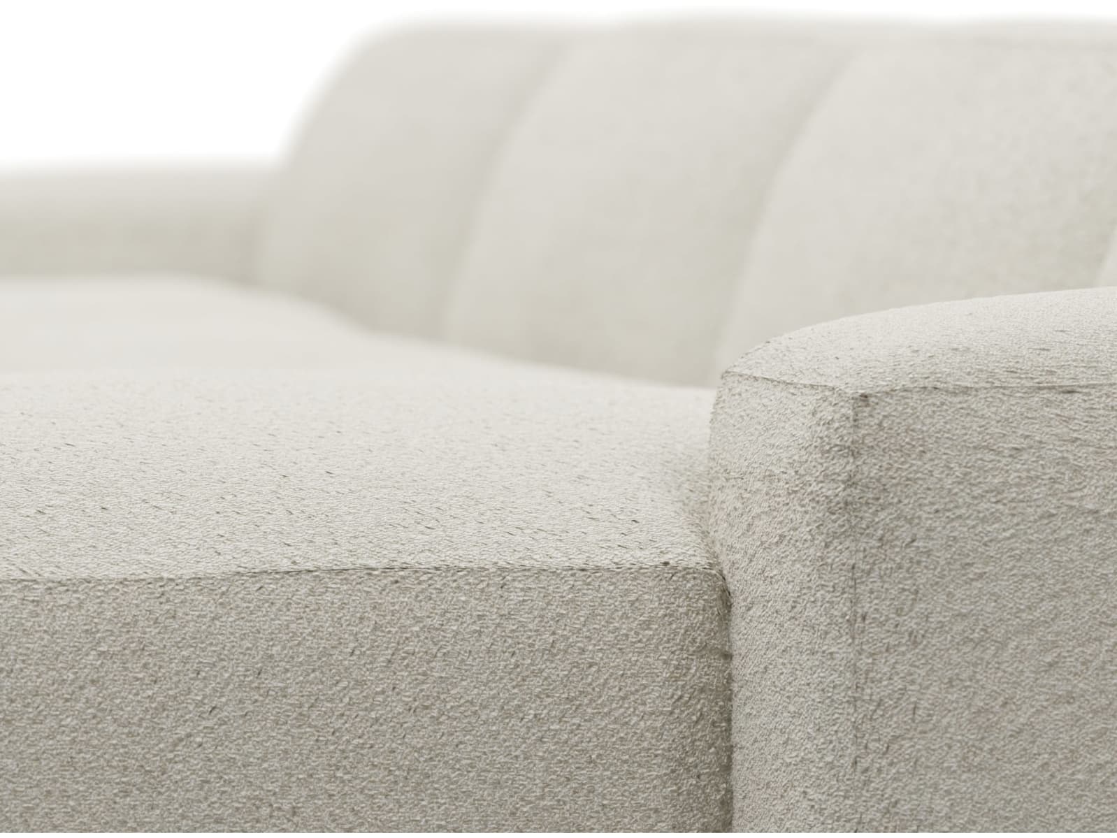 Copenhagen Boucle Ivory Chaise Sofa - 5 Seater U Shaped Modular color Boucle Ivory