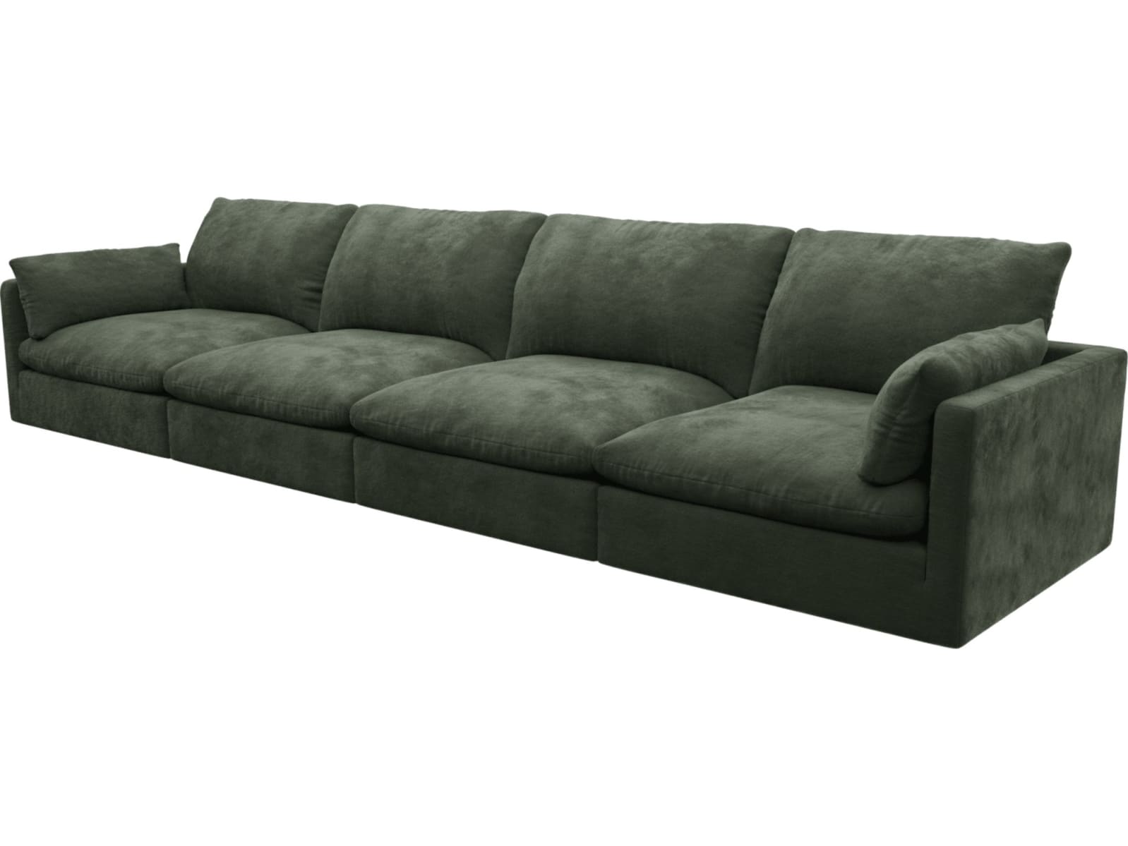 Willow Muse Forest Modular Sofa - 4 Seater color Muse Forest