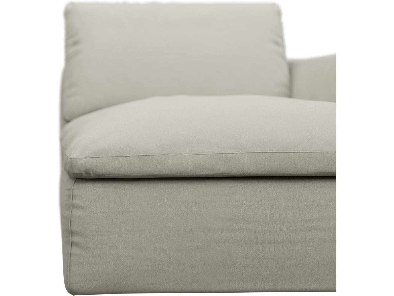Cloud Deep Chaise Right Module California Ivory color California Ivory