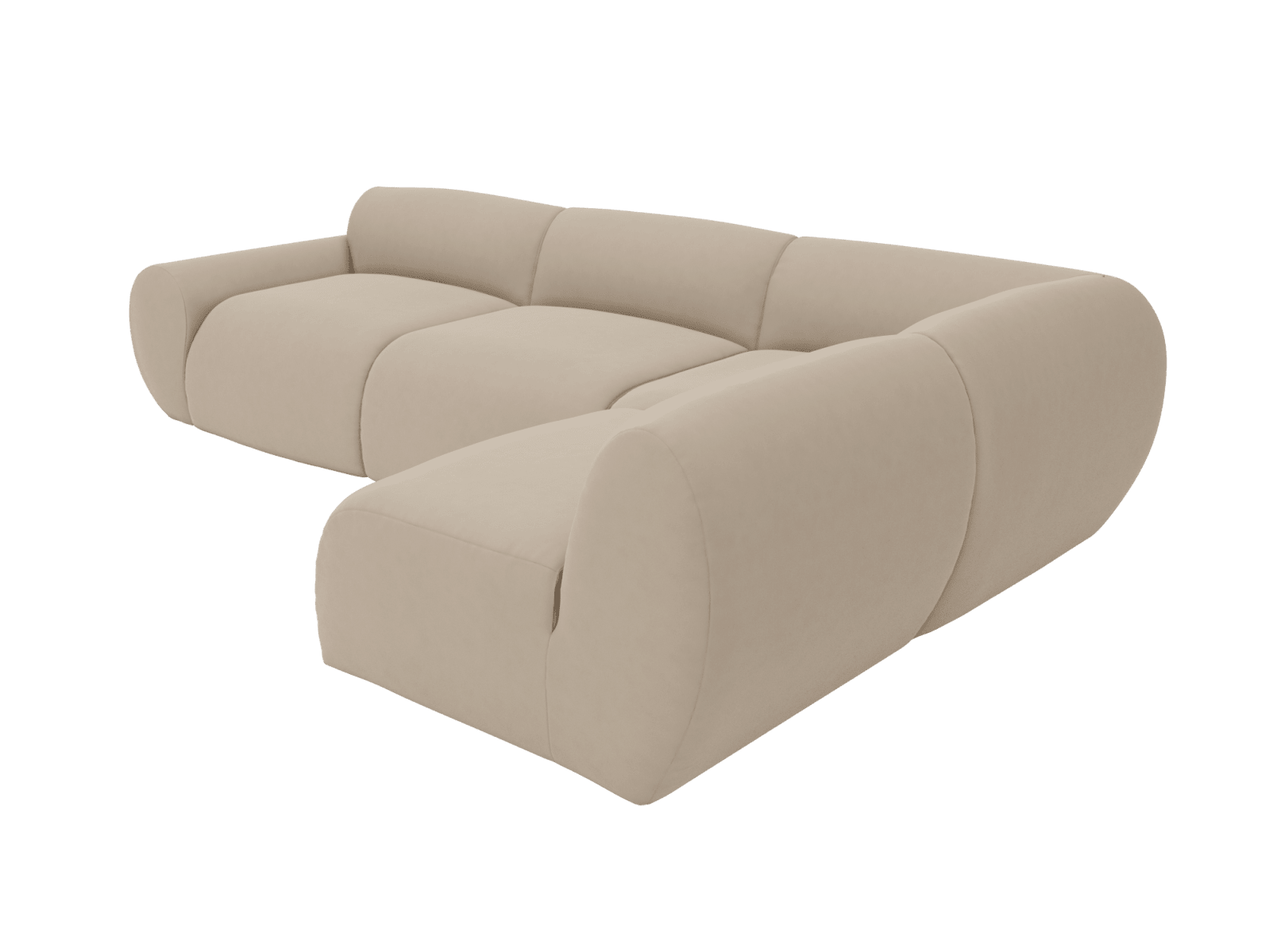 Malmo Blaze Latte Sofa - 4 Seater RAF Terminal color Blaze Latte