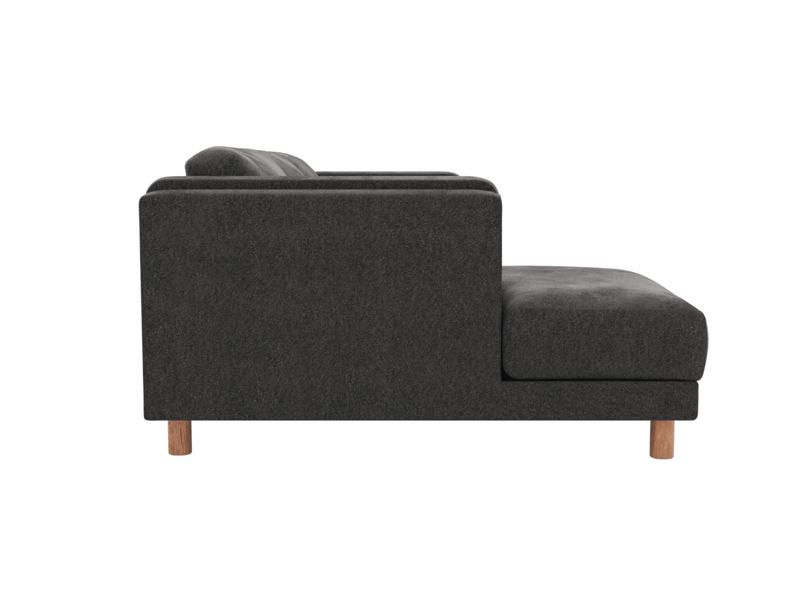 Hayes California Charcoal Chaise Sofa - 3 Seater color California Charcoal