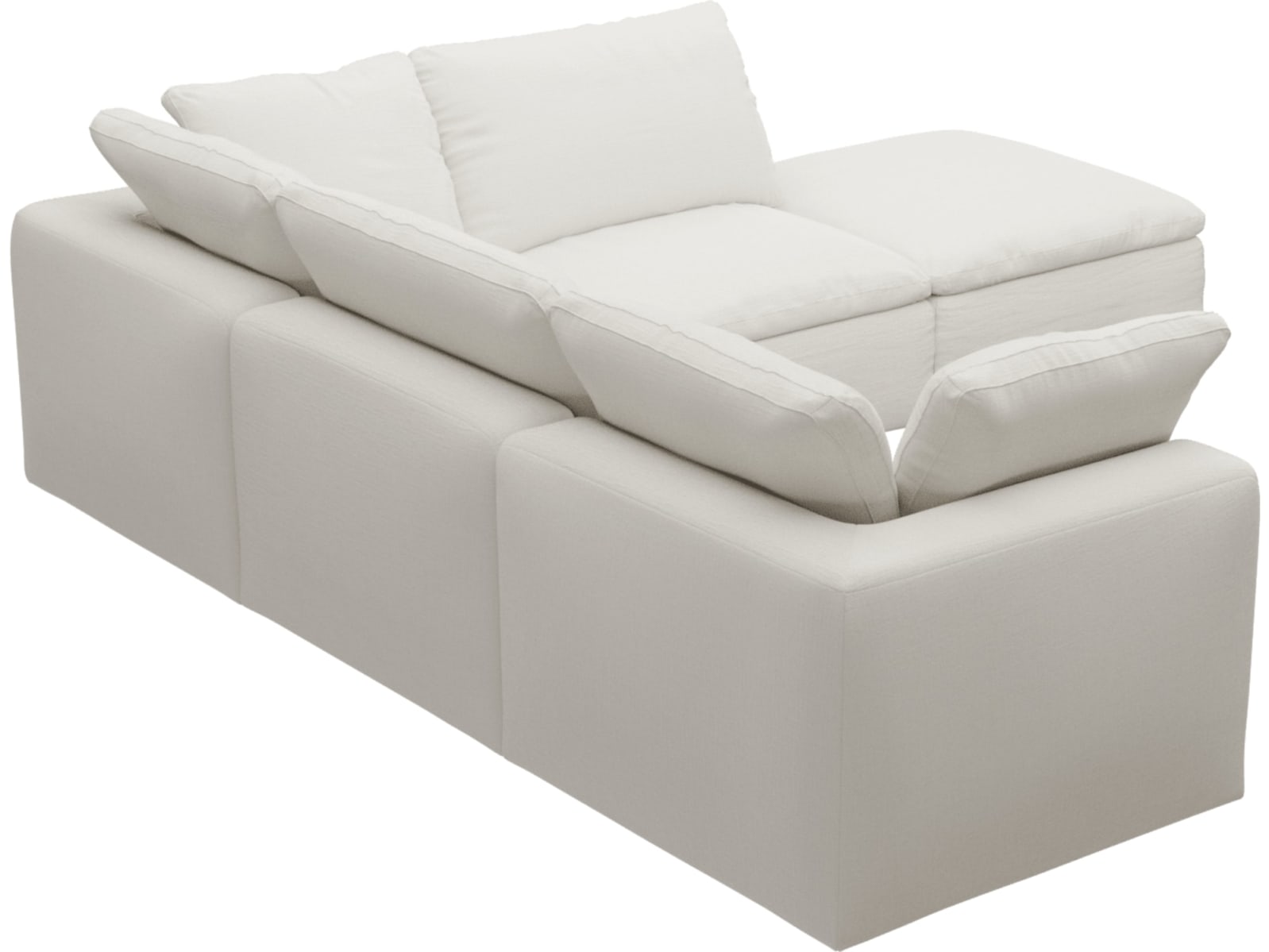 Cloud Tribute Ice Modular Sofa - 5 Piece color Tribute Ice