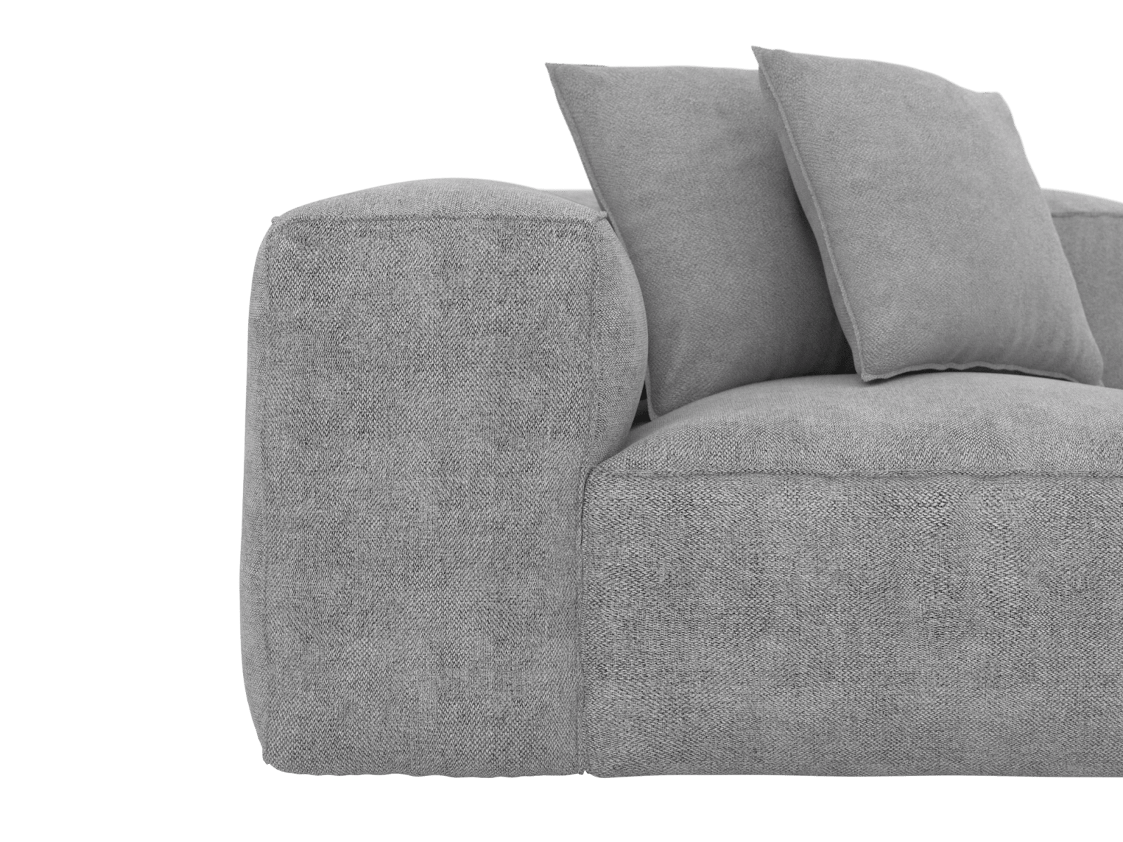 Riley California Slate Corner Sofa Module color California Slate