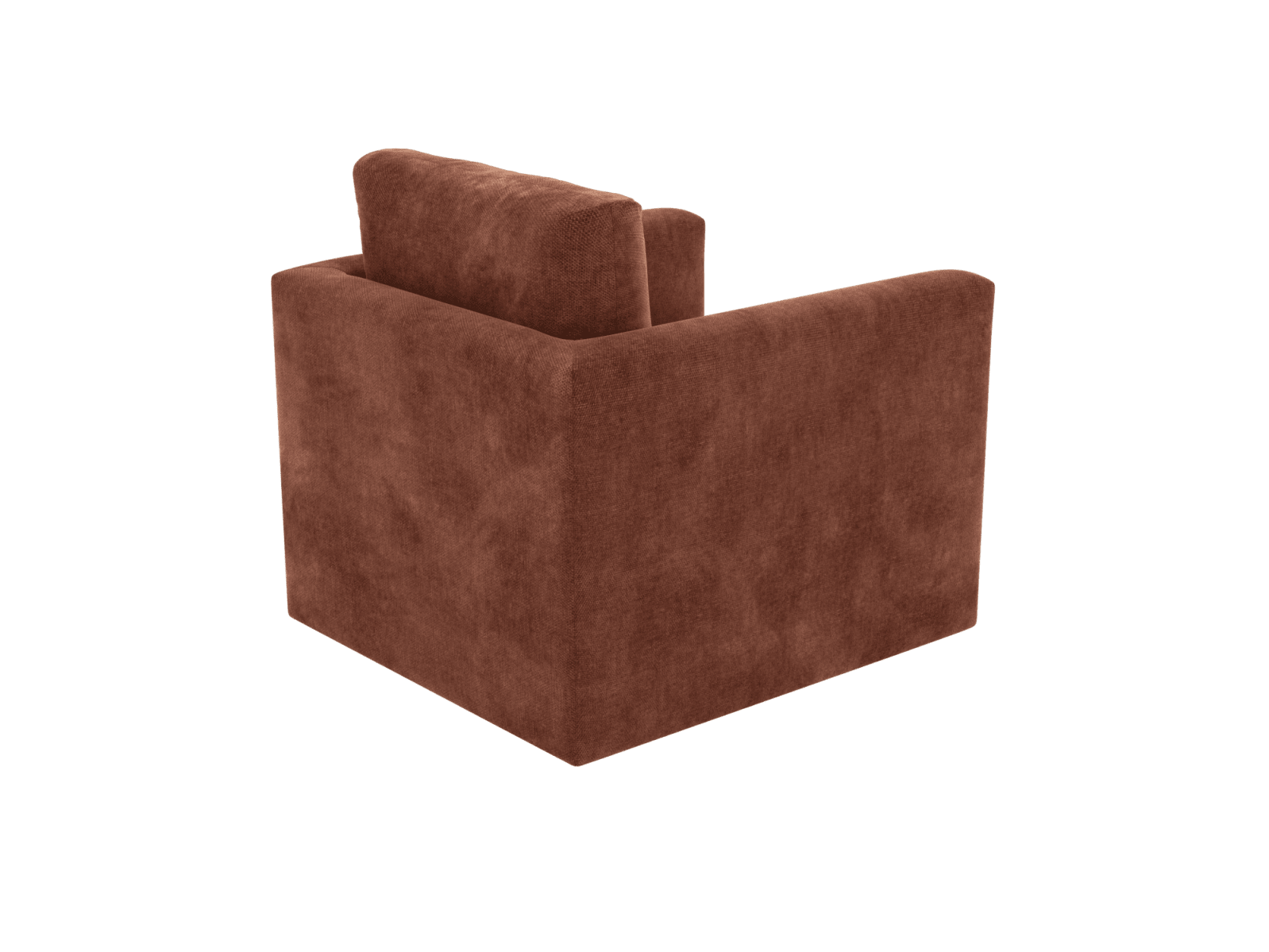 Haven Muse Rust Swivel Chair color Muse Rust