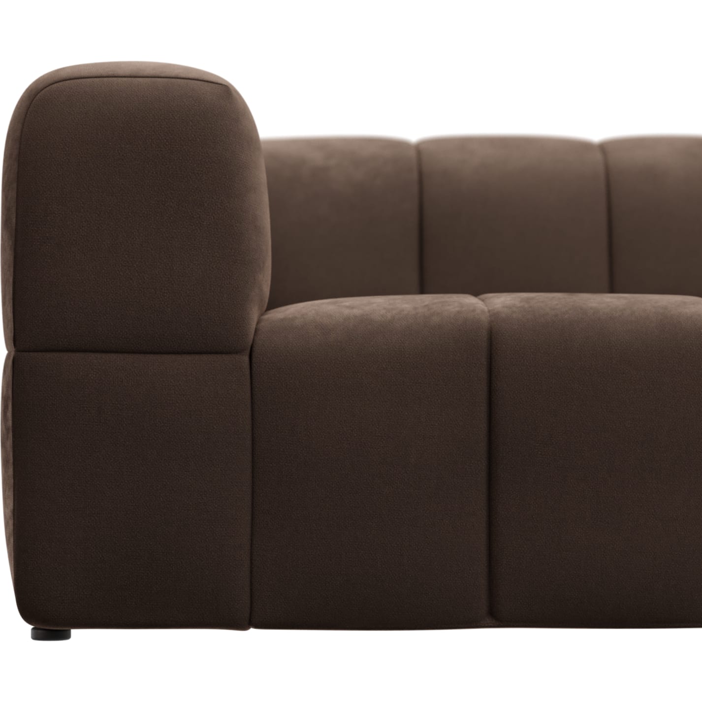 Lucello Muse Chocolate Modular Sofa - 2 Piece color Muse Chocolate