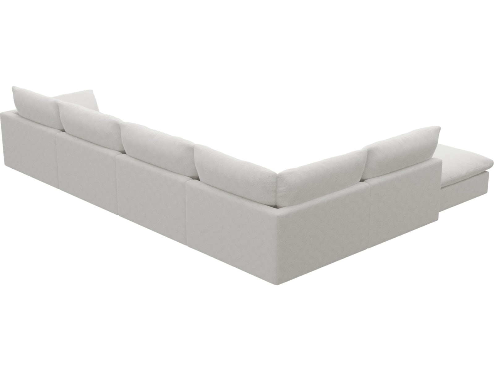 Willow Noa Fog Modular Sofa - 6 Seater LAF Terminal color Noa Fog