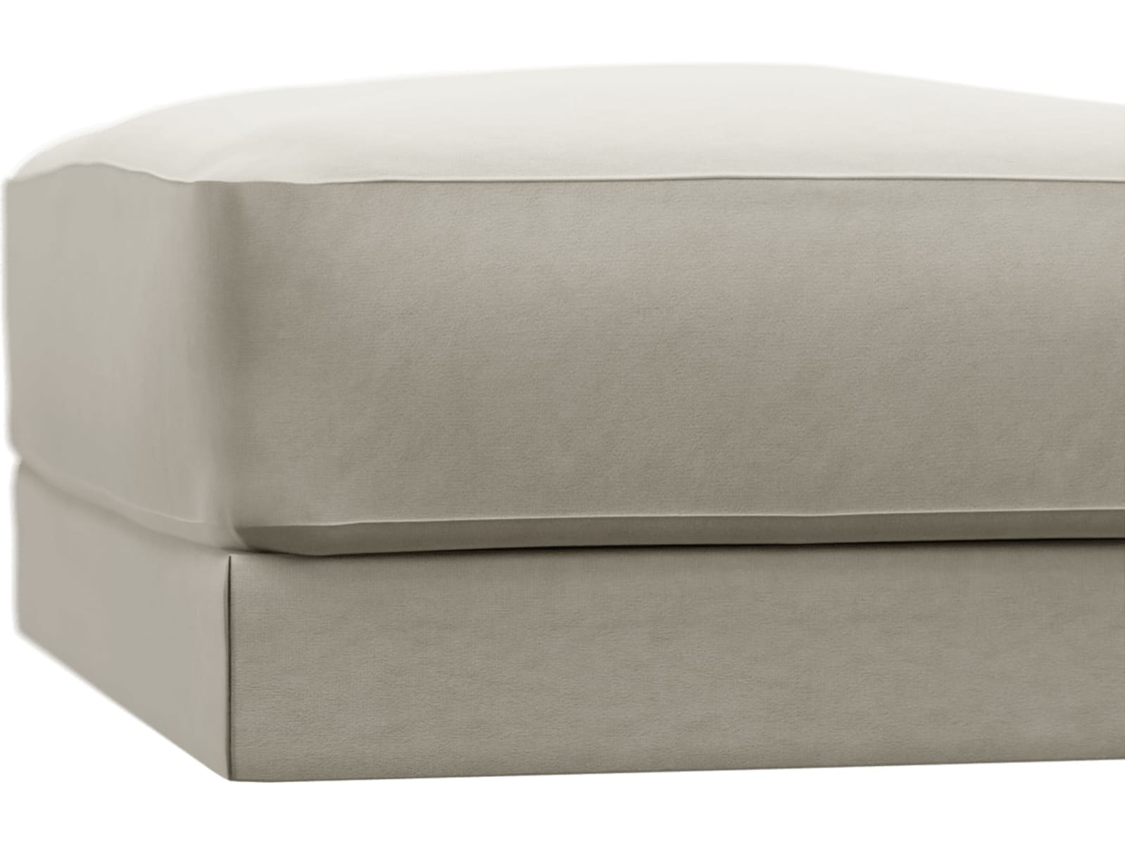 Monica Muse Flax Ottoman color Muse Flax