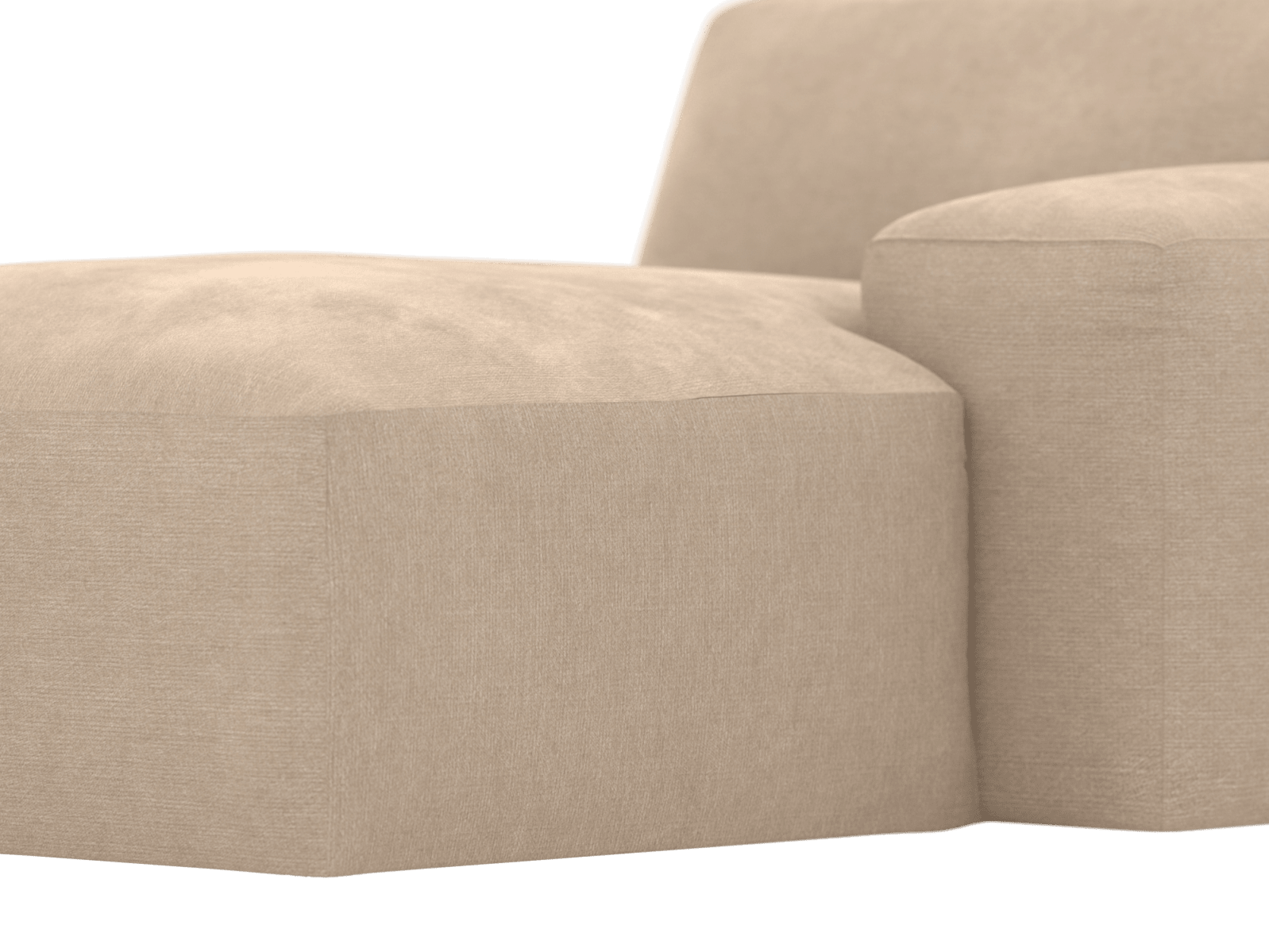 Copenhagen Muse Driftwood Right Arm Facing Chaise Module color Muse Driftwood