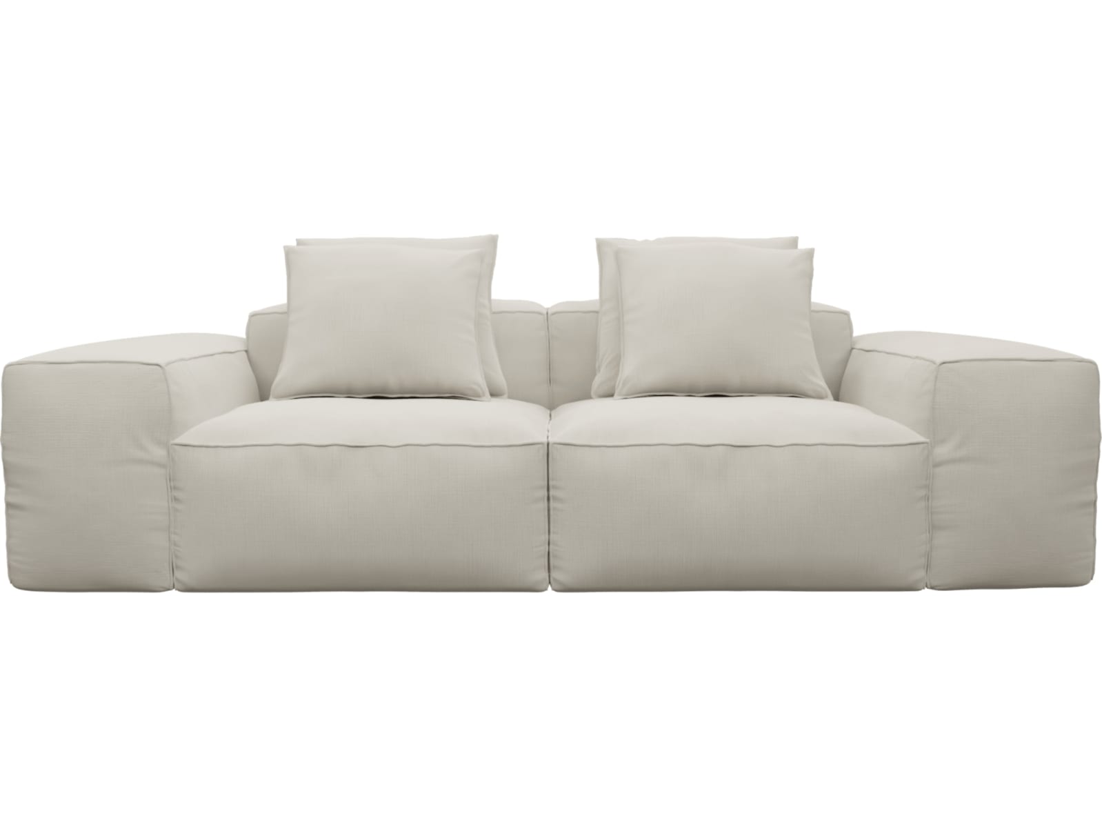 Riley Toorak Pearl Modular Sofa - 2 Seater color Toorak Pearl