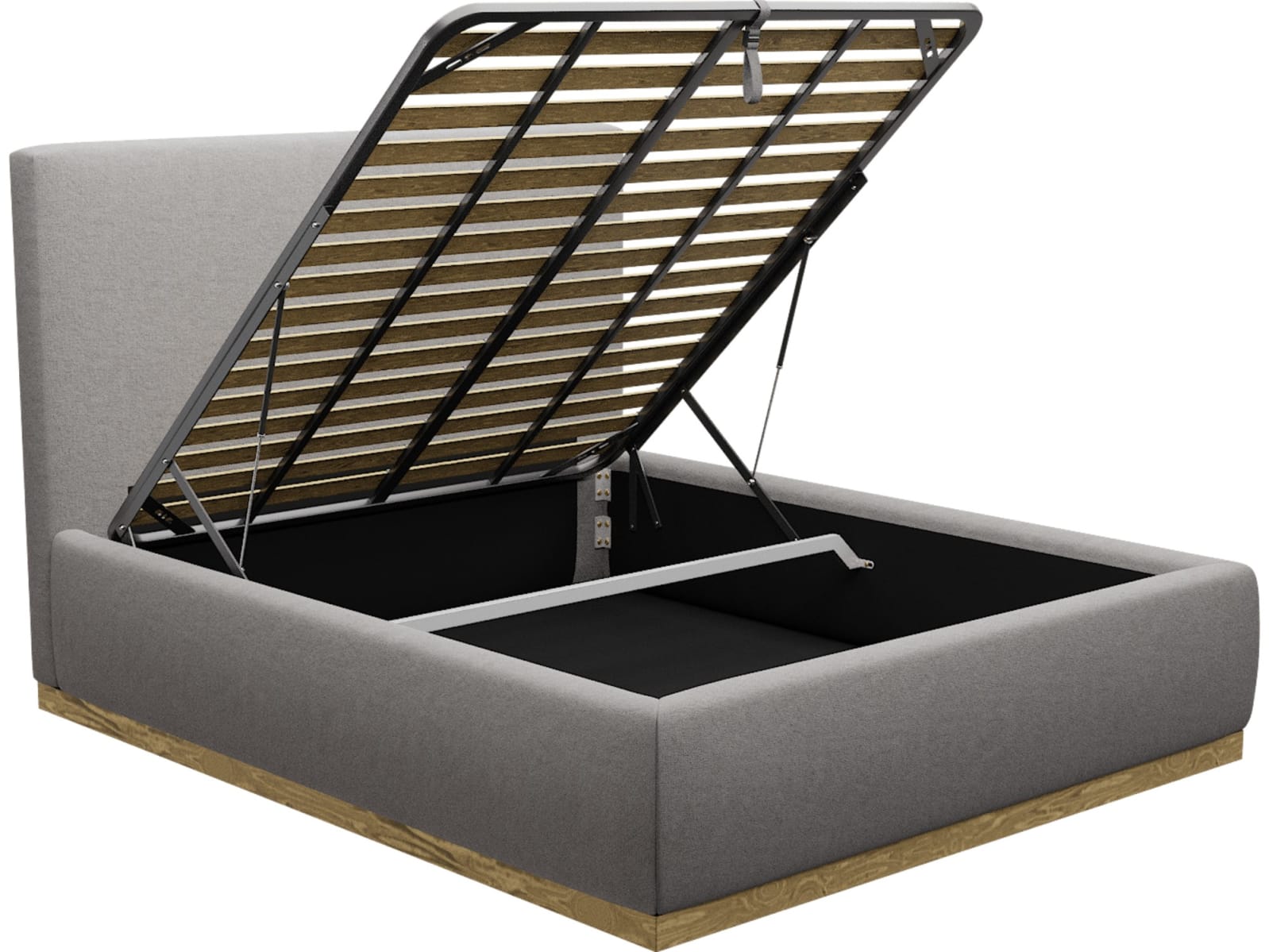 Haven Gas Lift Bed View Steel color View Steel