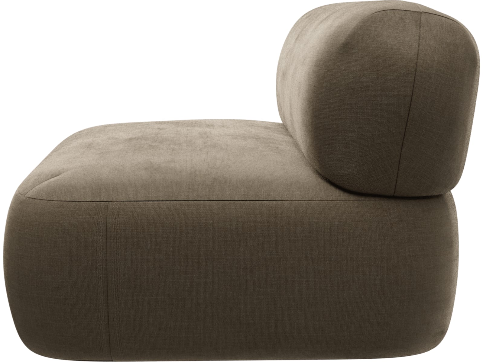 Beckett Tribute Walnut Sofa Module Armless color Tribute Walnut