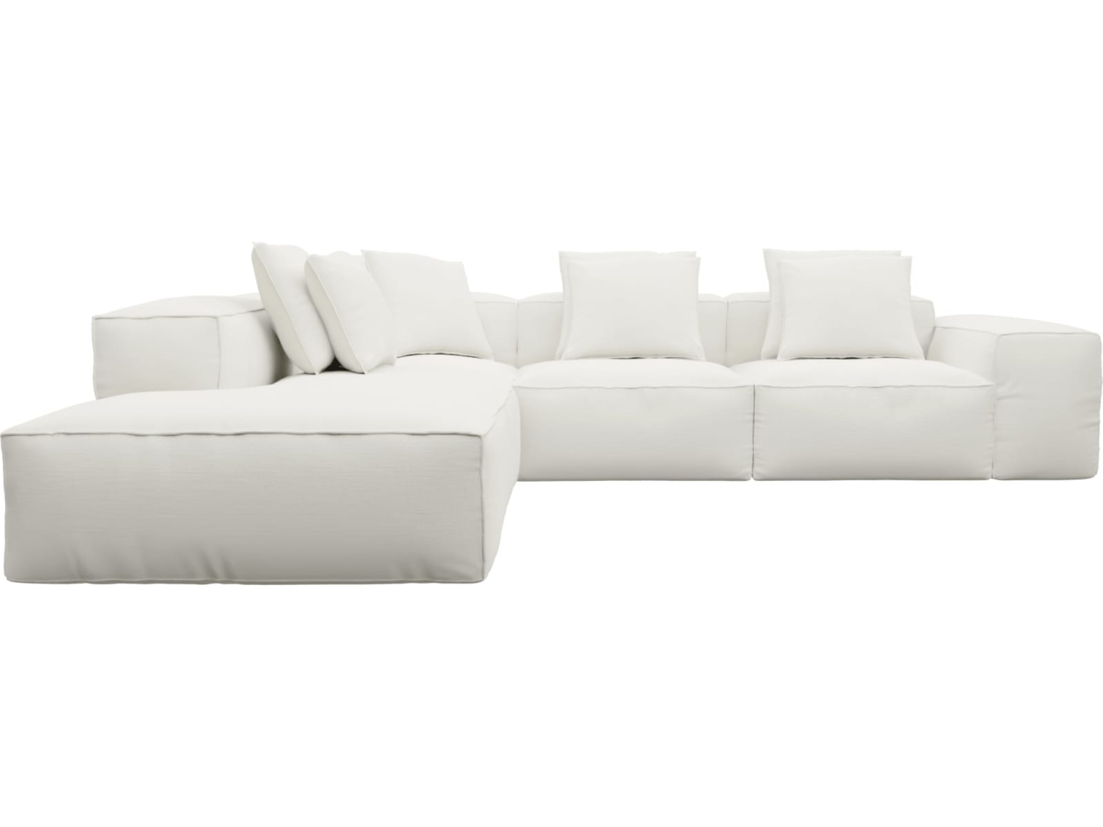 Riley Tribute Shell Modular Sofa - Arm, 2x Armless, Corner, Left Terminal color Tribute Shell