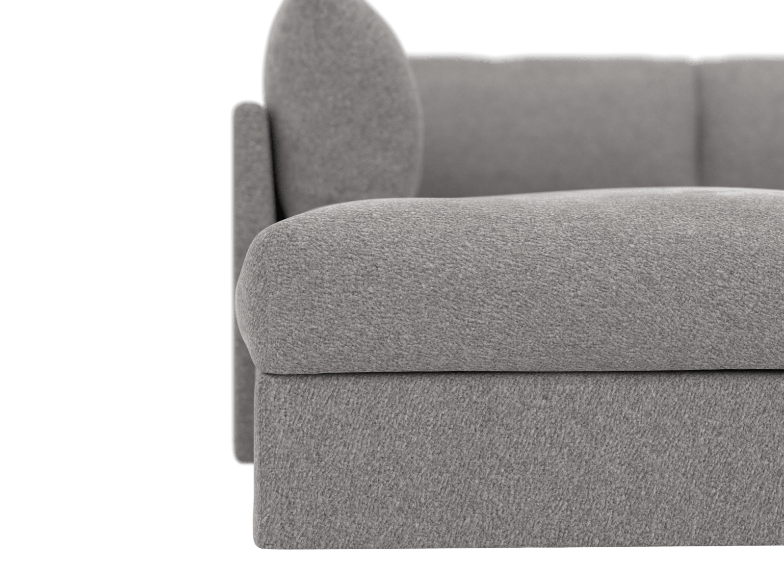 Finley Toorak Pebble Modular Sofa - 5 Seater LAF Terminal color Toorak Pebble