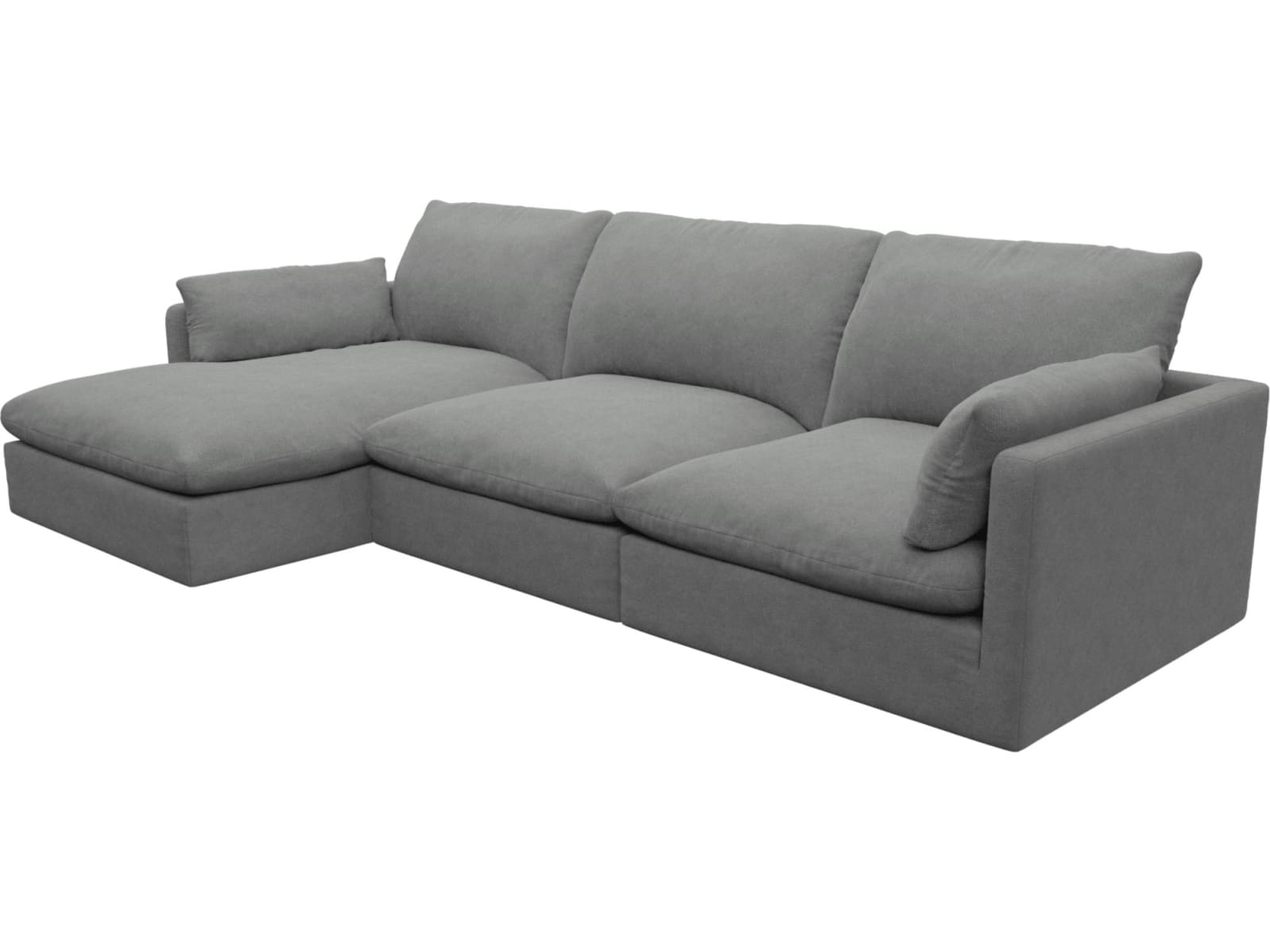 Willow Maya Flint Chaise Sofa - 3 Seater color Maya Flint